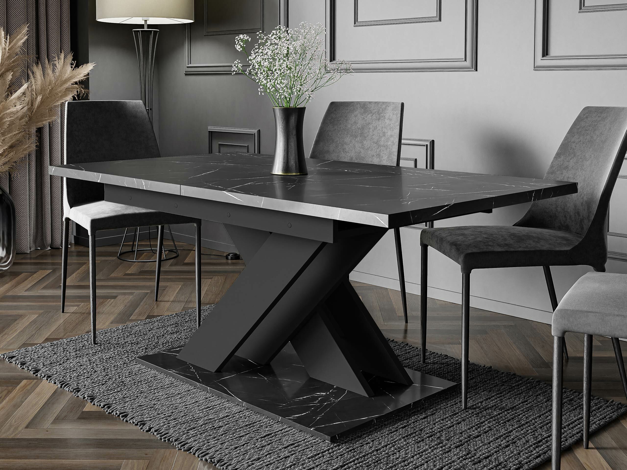 Galds Goodyear 103 (Melnais marmors + Melns)