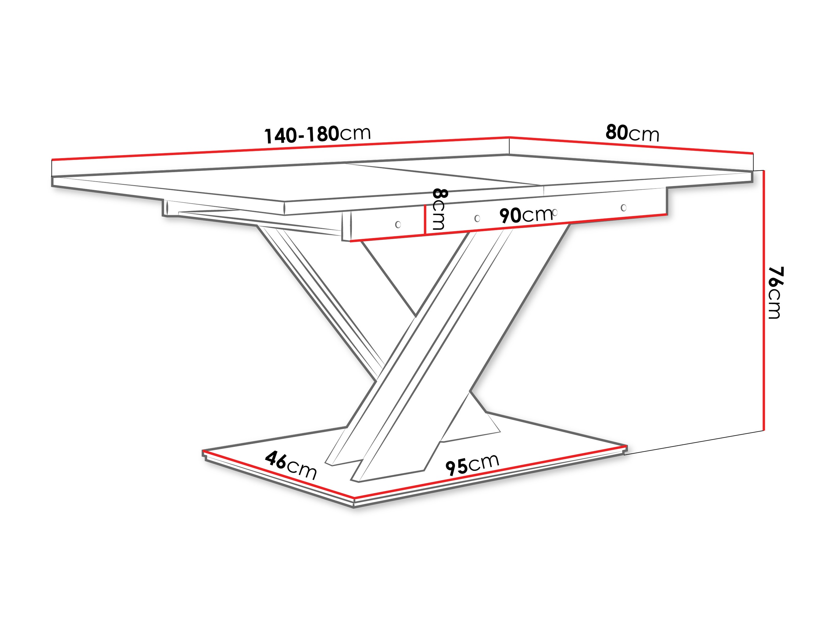 Galds Goodyear 103 (Melnais marmors + Melns)
