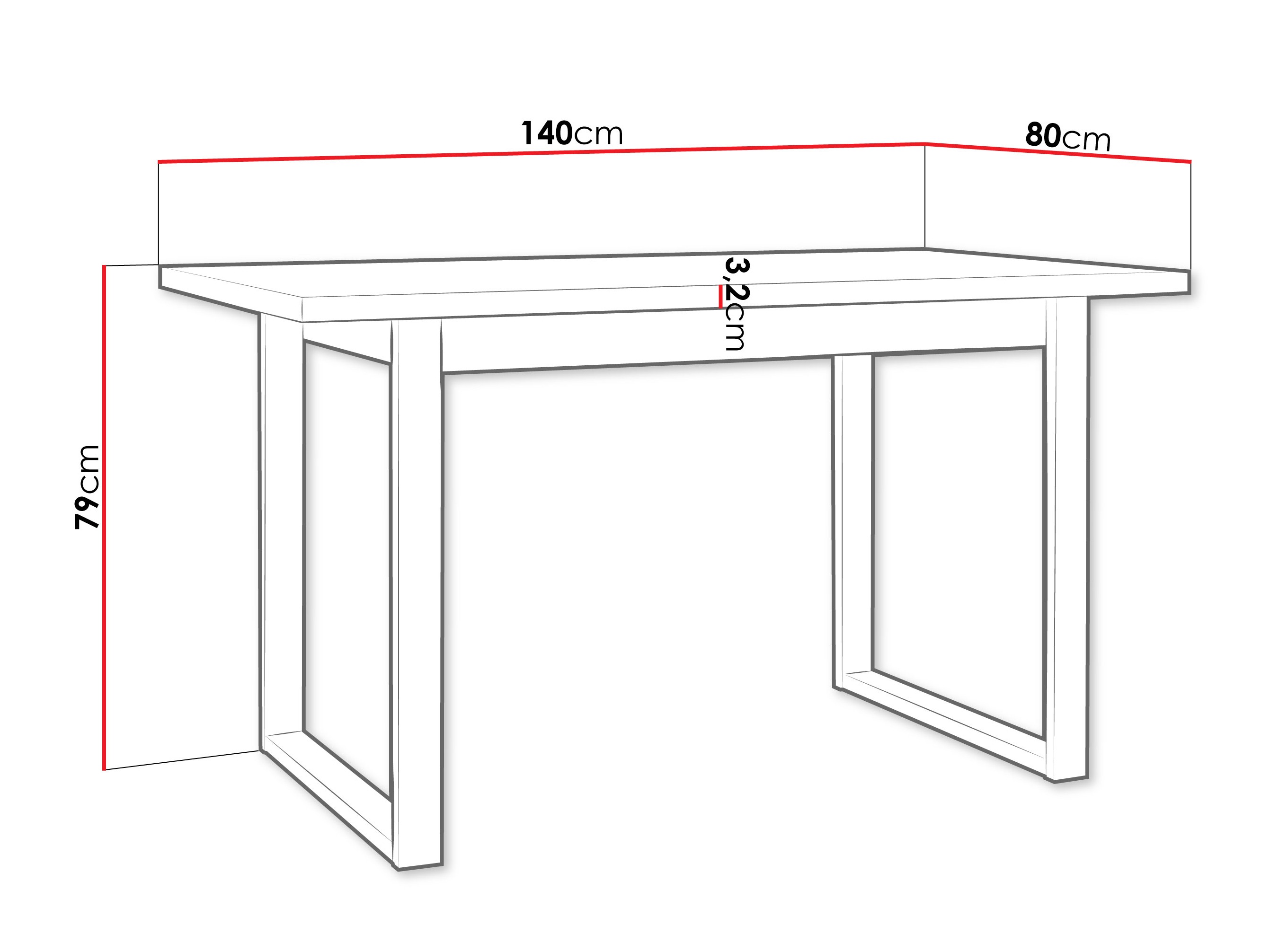 Galds Victorville 379 (Artisan ozols + Melns)