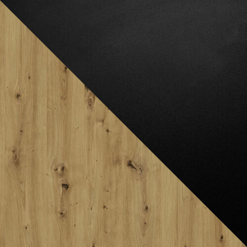 Galds Victorville 379 (Artisan ozols + Melns)