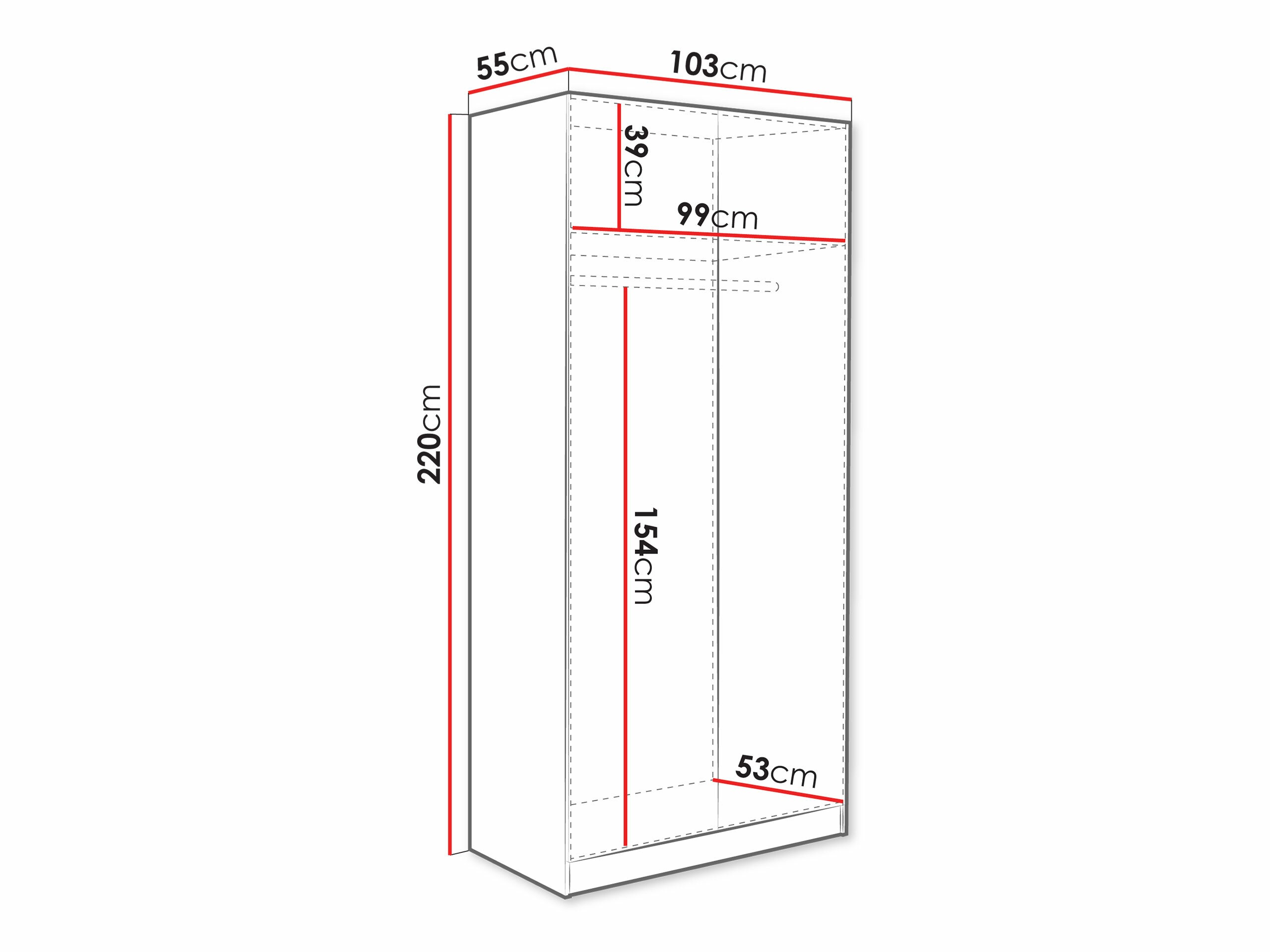 Skapis Lunole 113 (Artisan ozols + Melns)