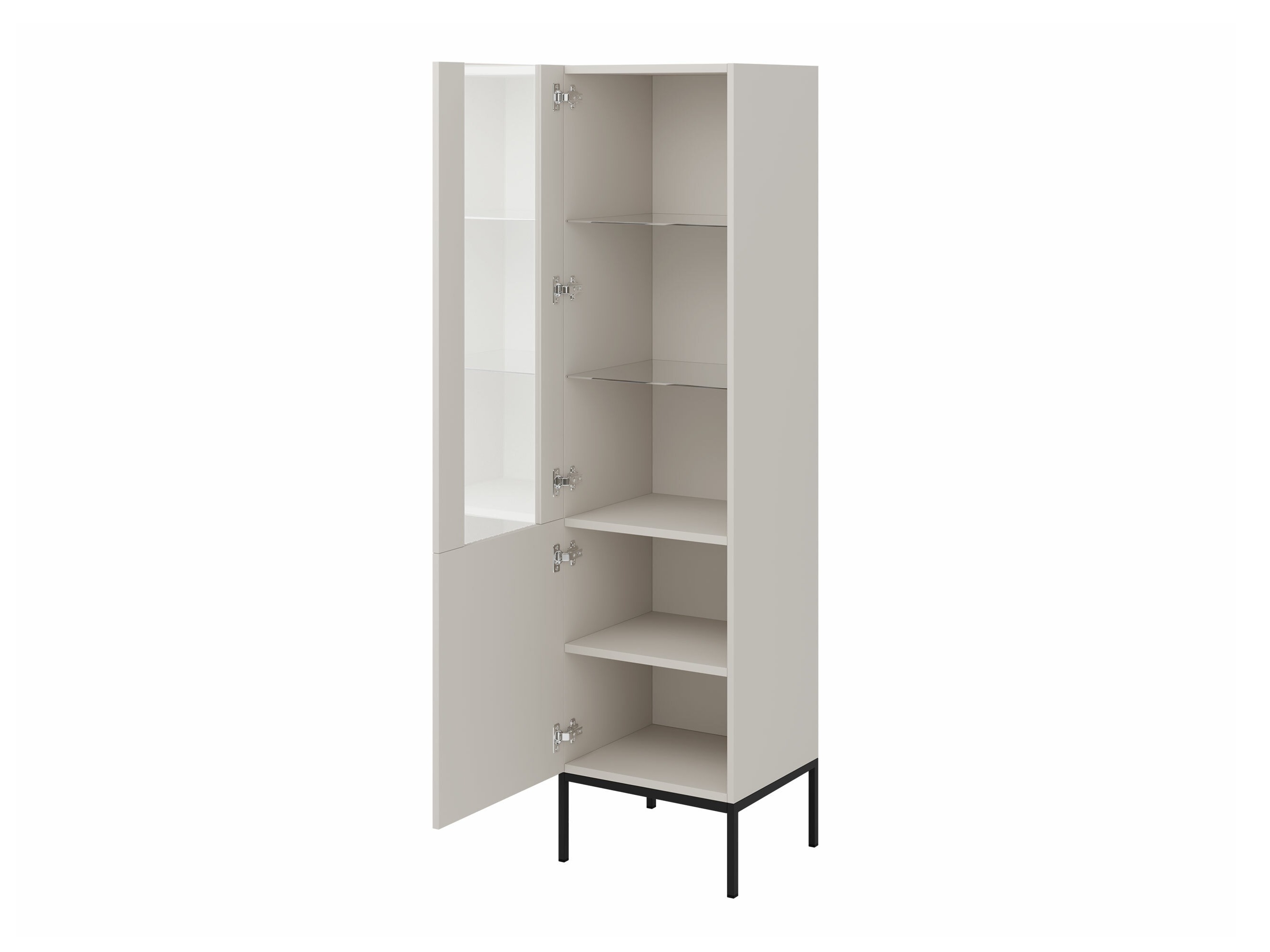 Стеллаж Lunole 112 (Artisan дуб + Чёрный)