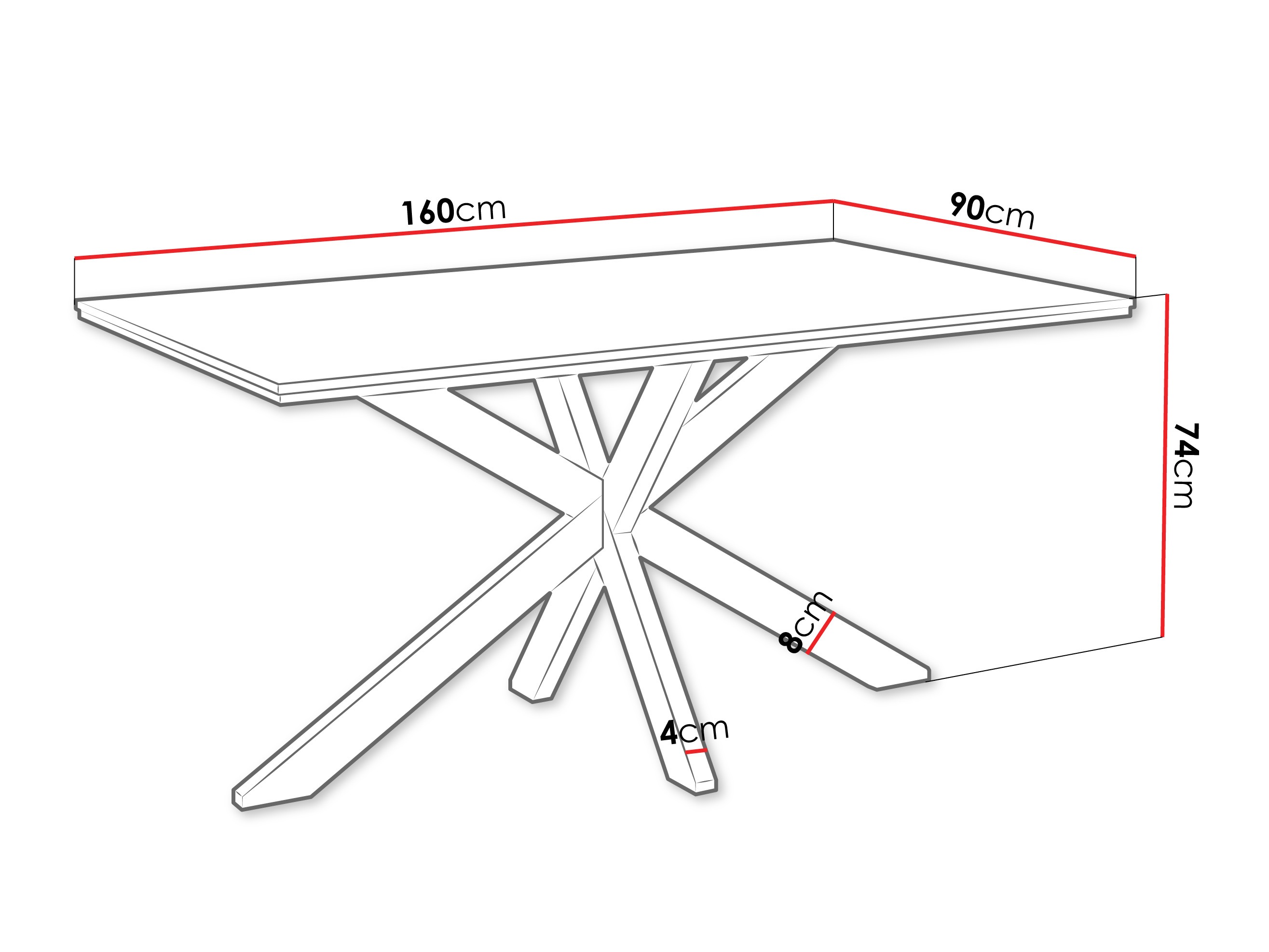 Cтол Goodyear 136 (Черный мрамор)