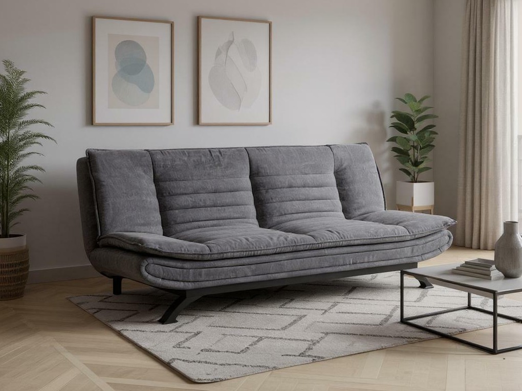 Dīvāns gulta Norsica 279 (Tumši pelēks)