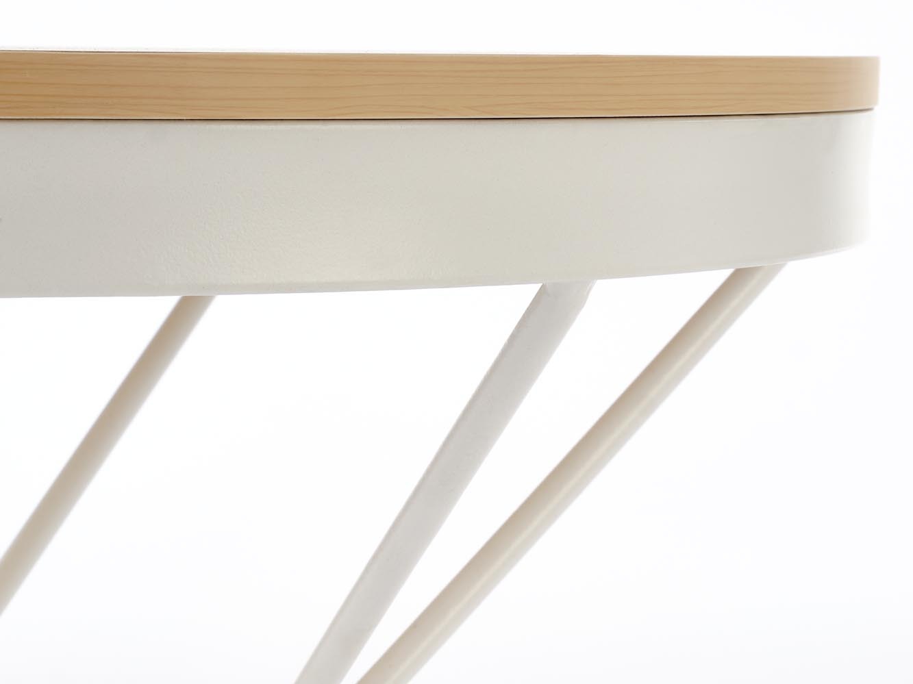 Žurnālu galdiņš Houston 2063 (Gaiši brūns + Balts)