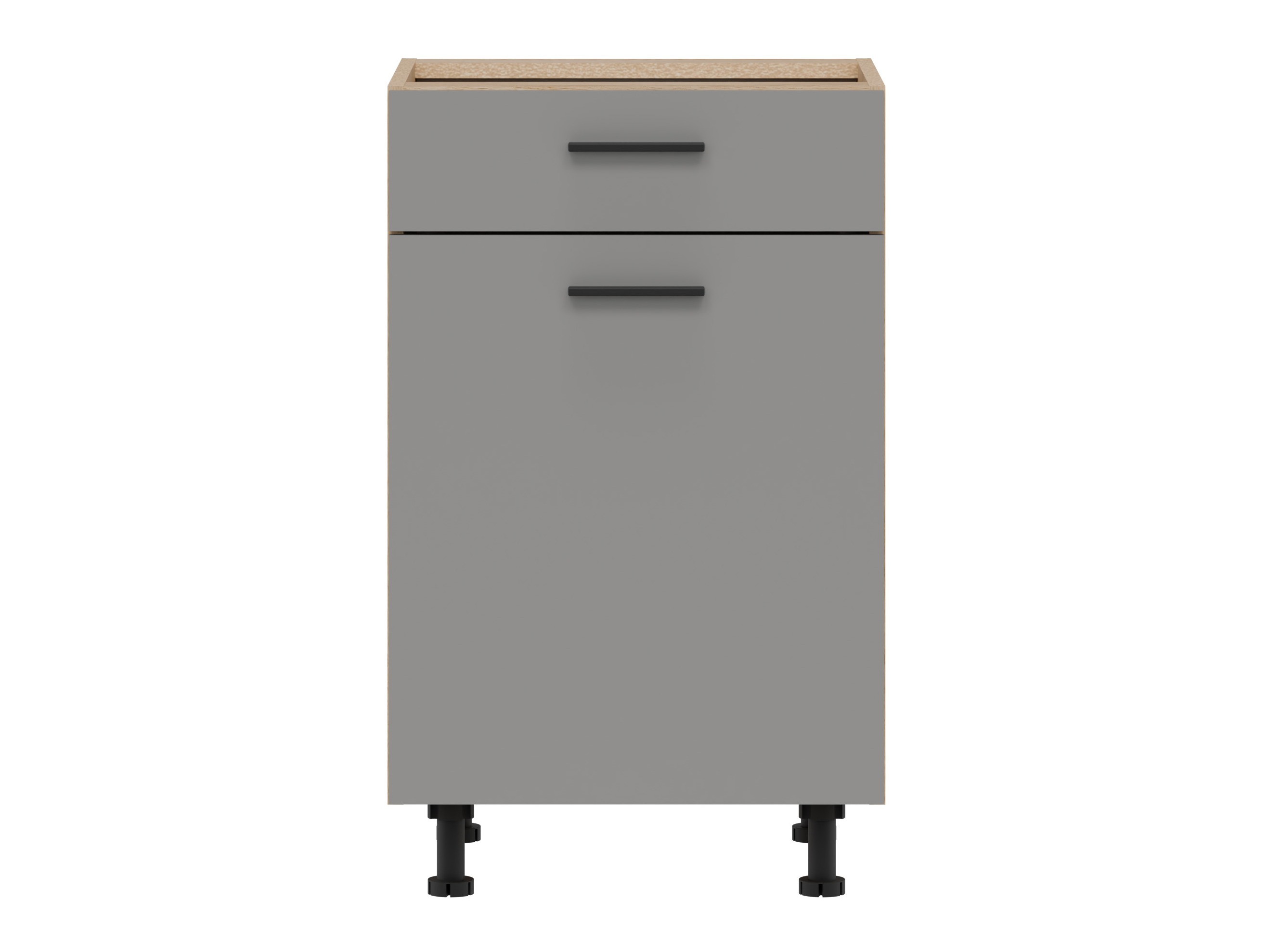 Moduļu skapis ar atvilktni un durvīm Ati Grey 104