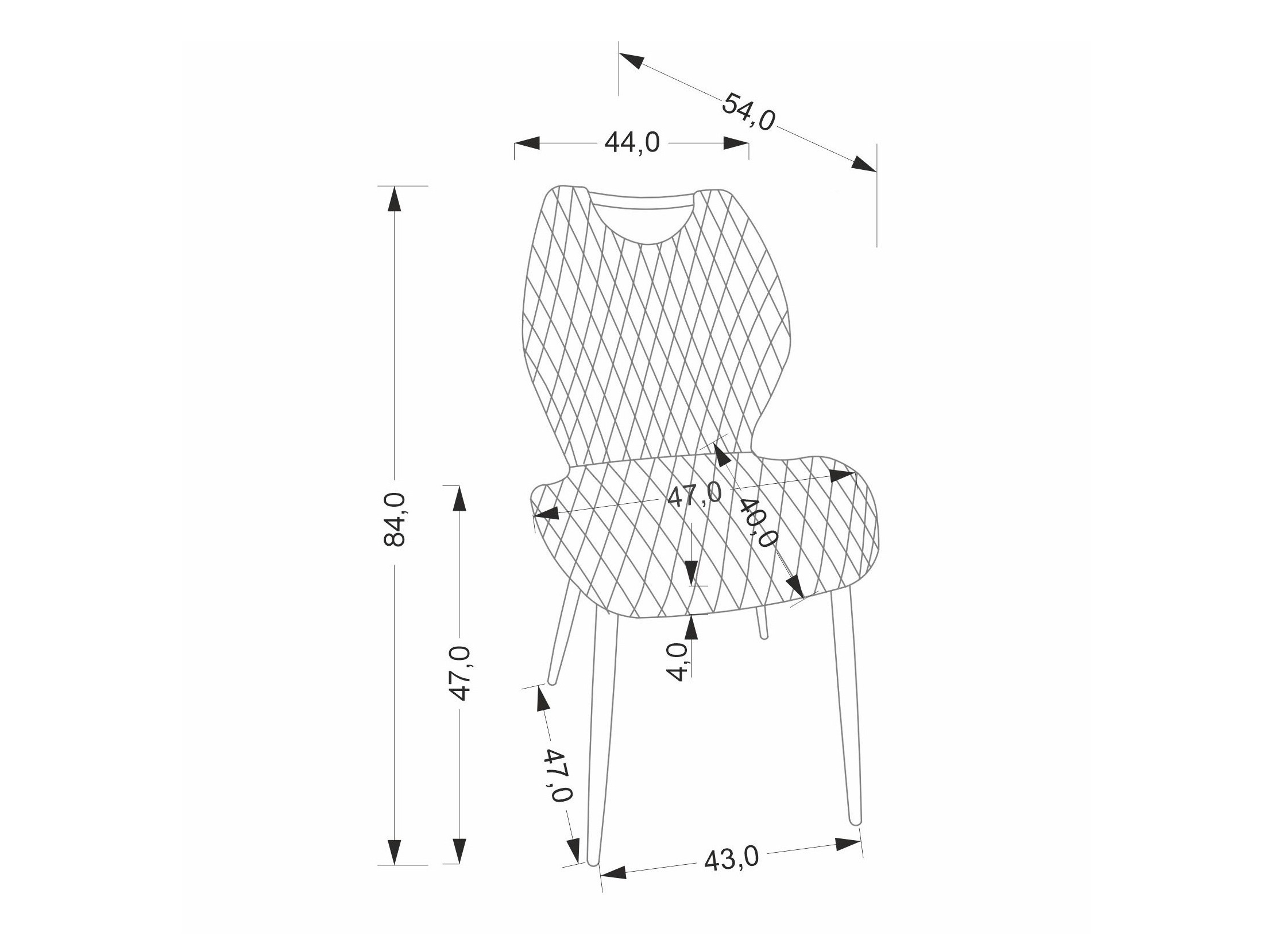 Стул Houston 2069 (Чёрный)