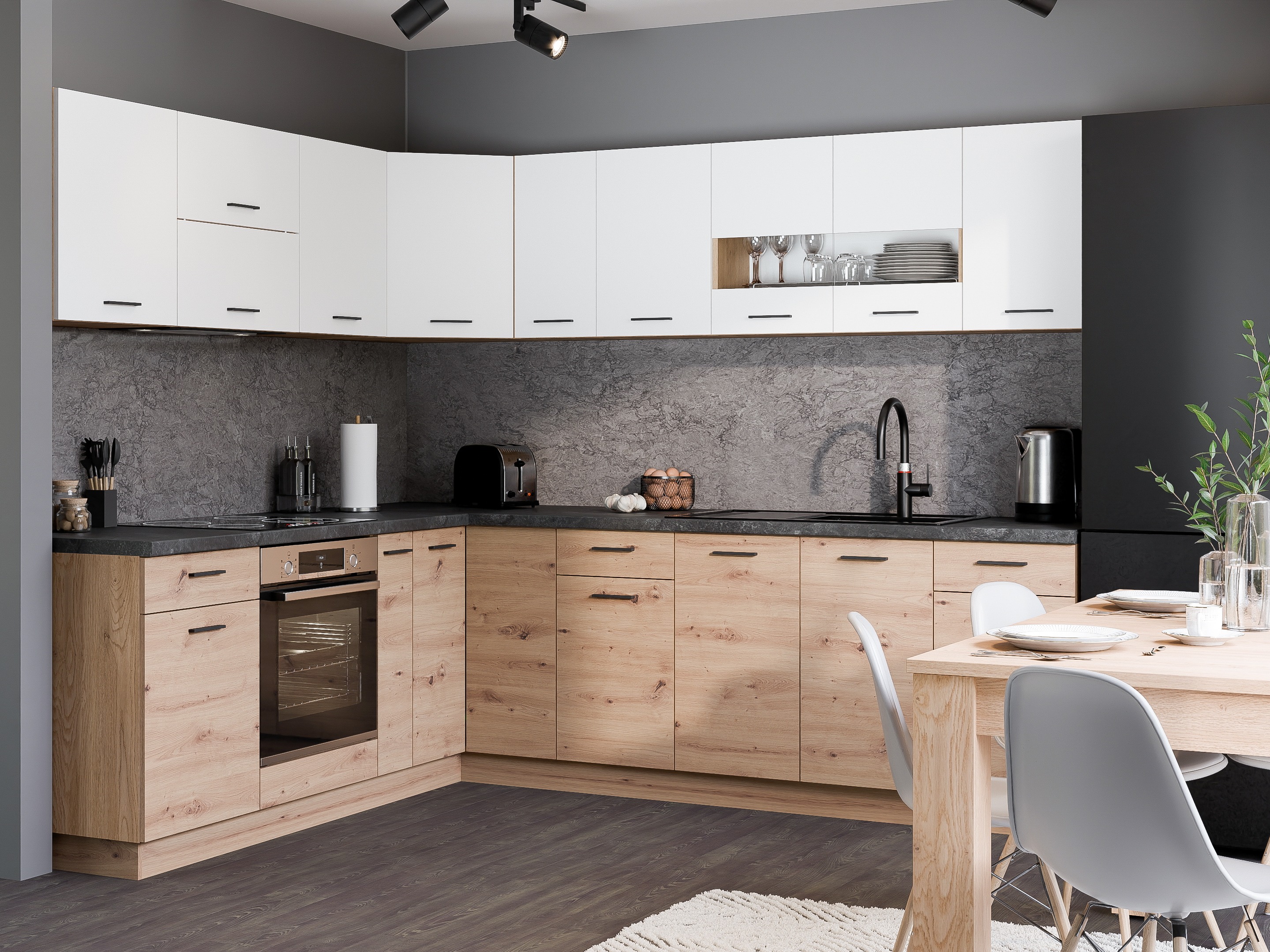 Moduļu skapis ar durvīm Ati Artisan 100