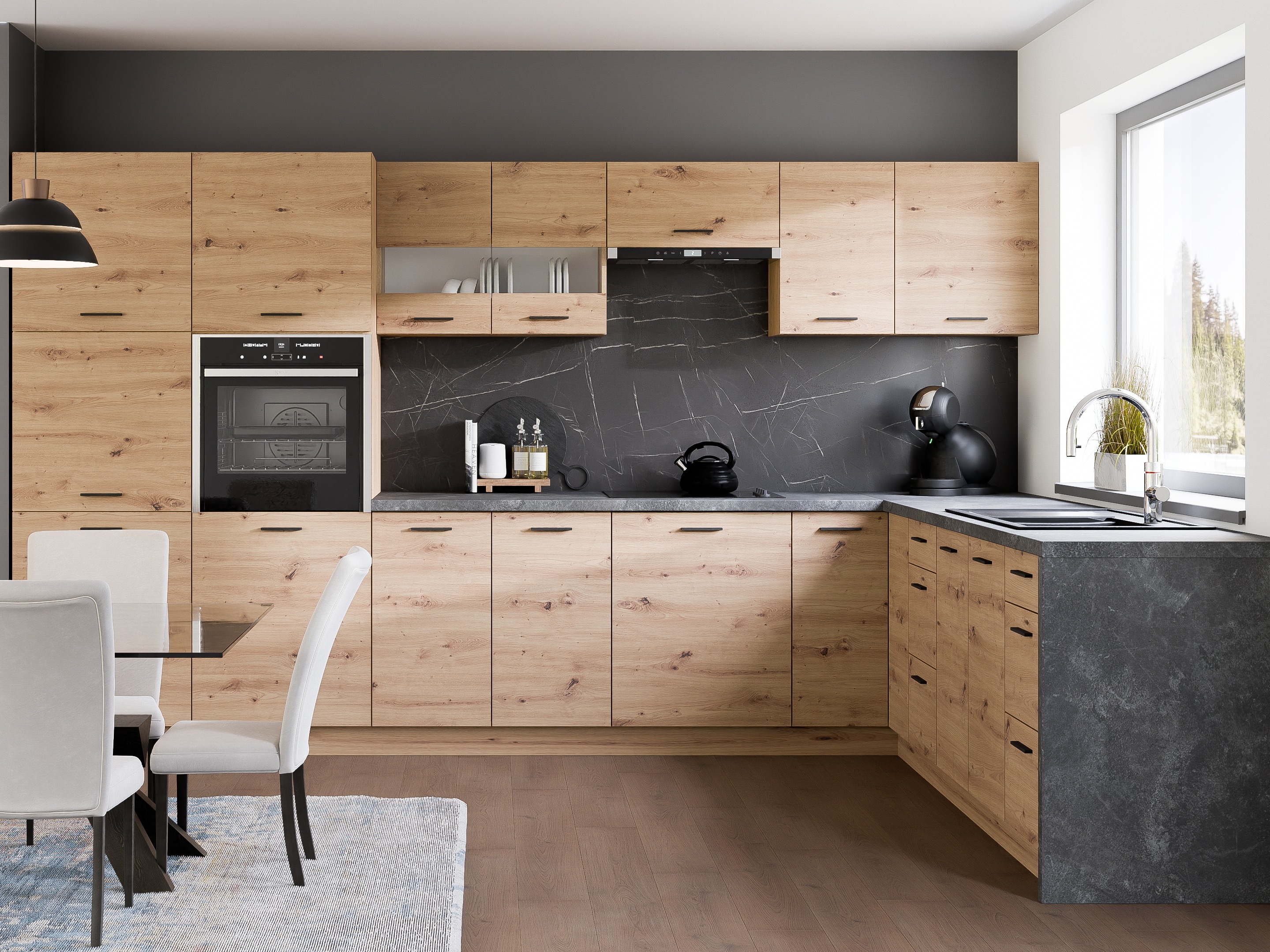 Moduļu skapis ar durvīm Ati Artisan 109