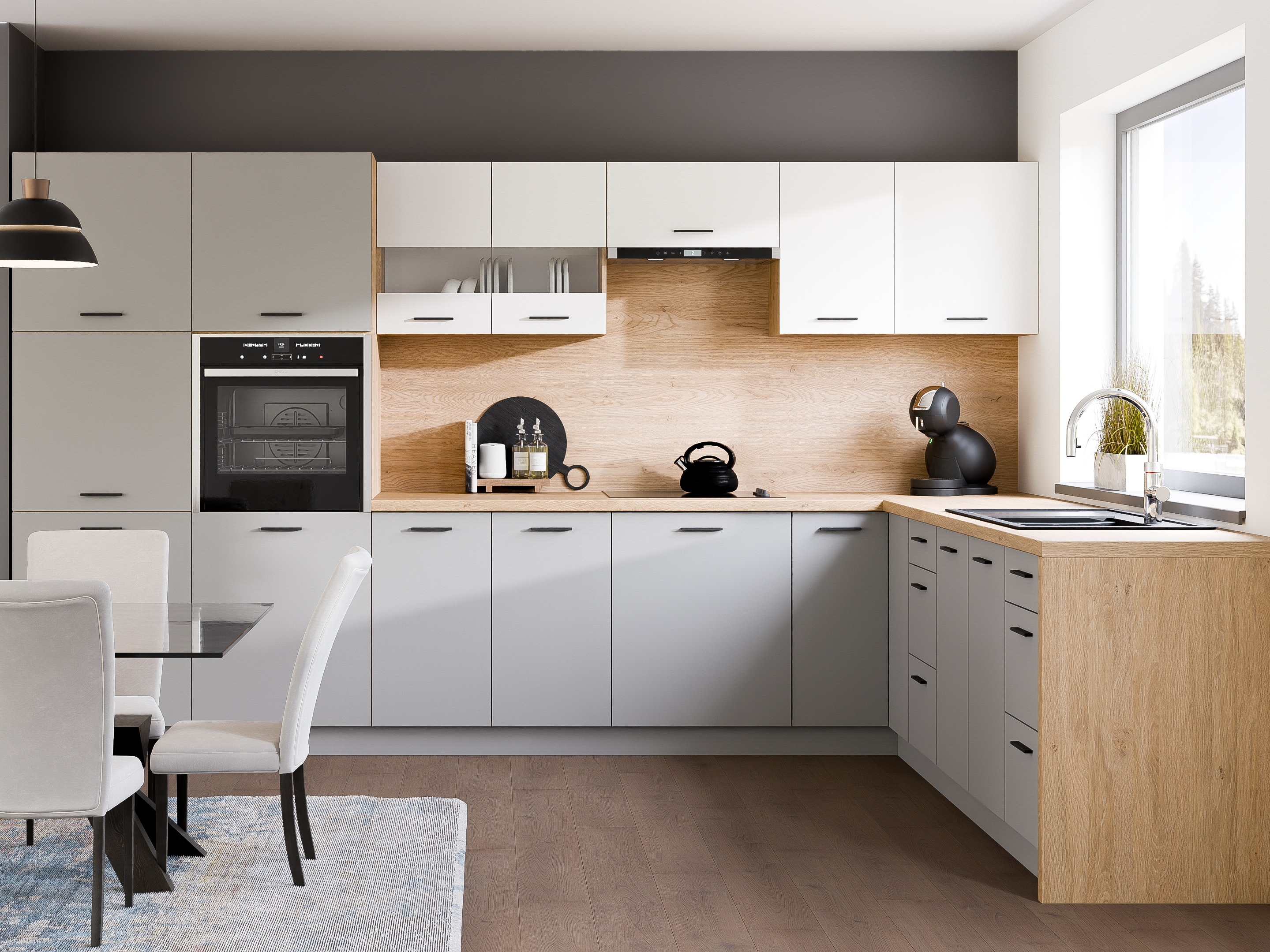 Moduļu stūra skapis Ati Grey 112