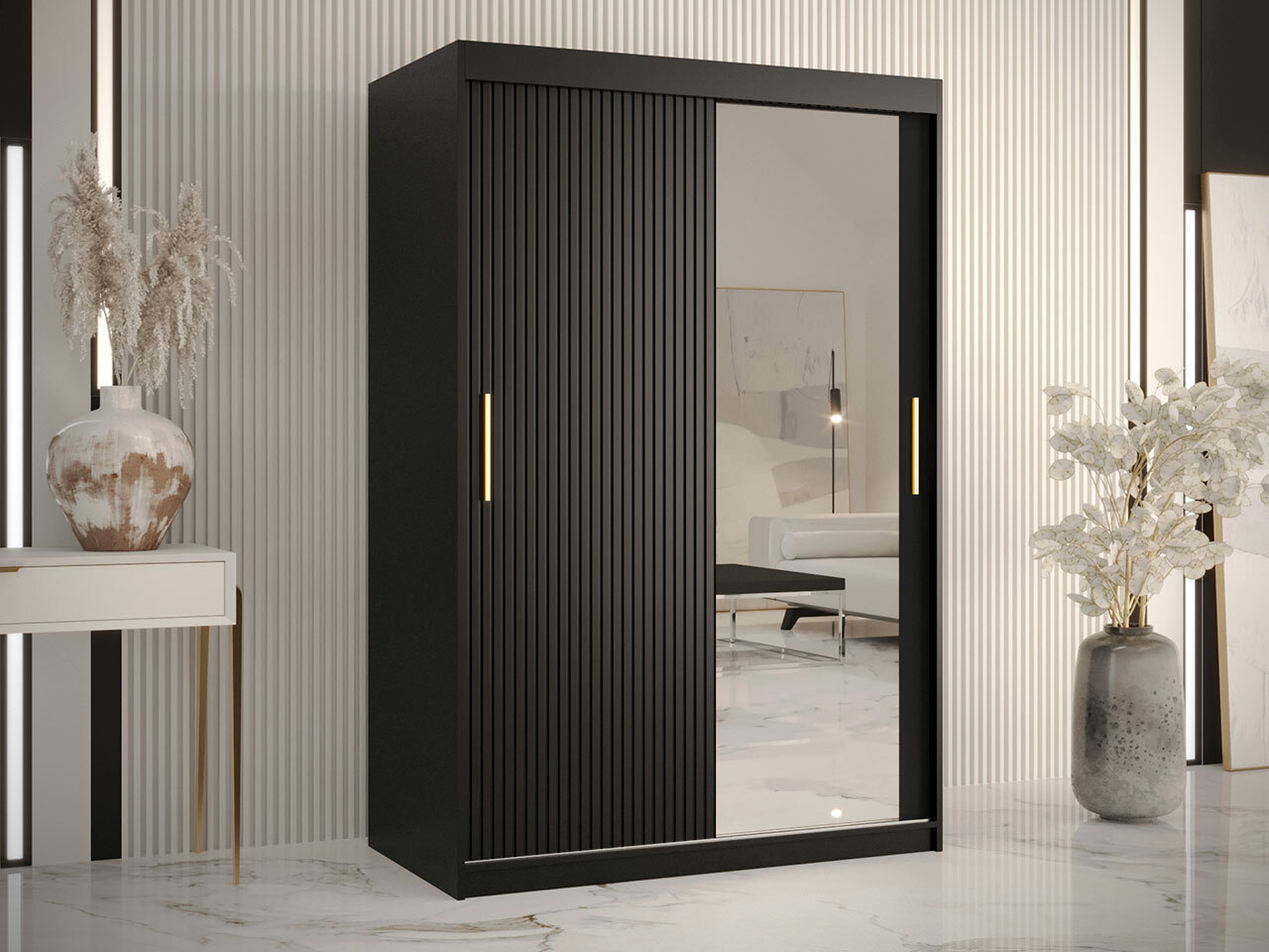 Skapis Hartford 401 (Melns)