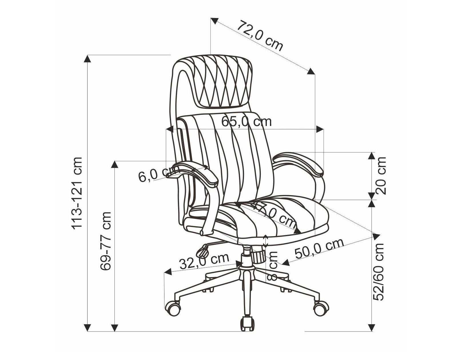 Biroja krēsls Houston 1606