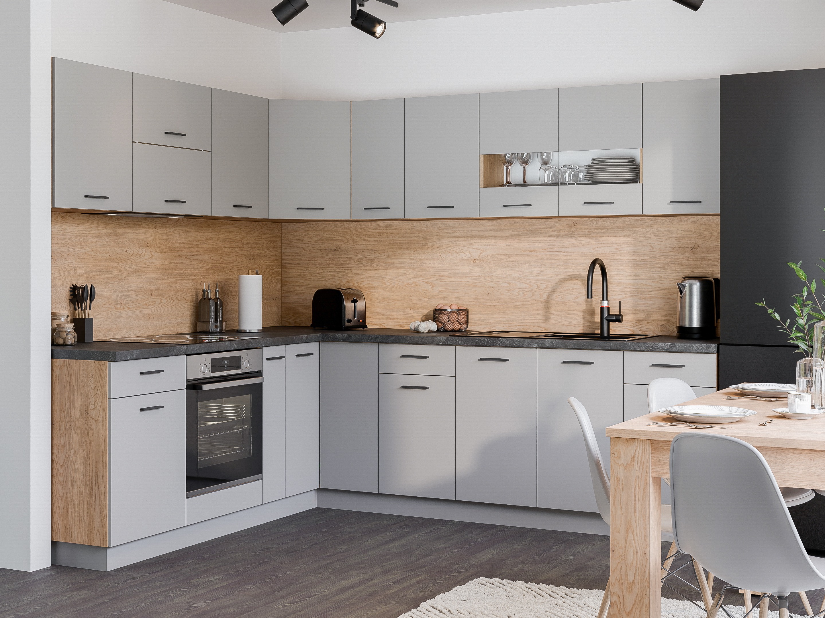 Модульный настенный шкафчик Ati Grey 115