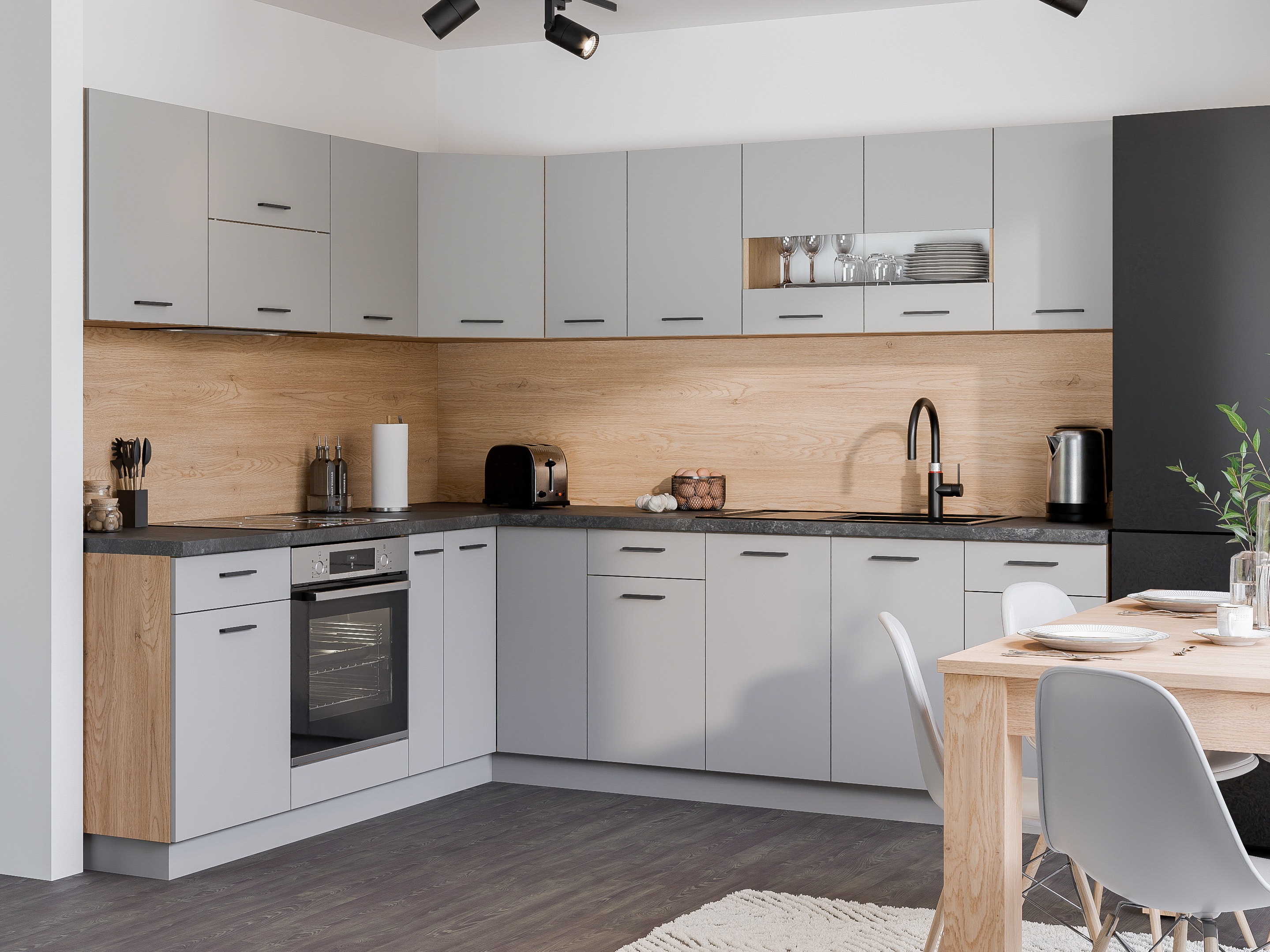 Модульный настенный шкафчик Ati Grey 122