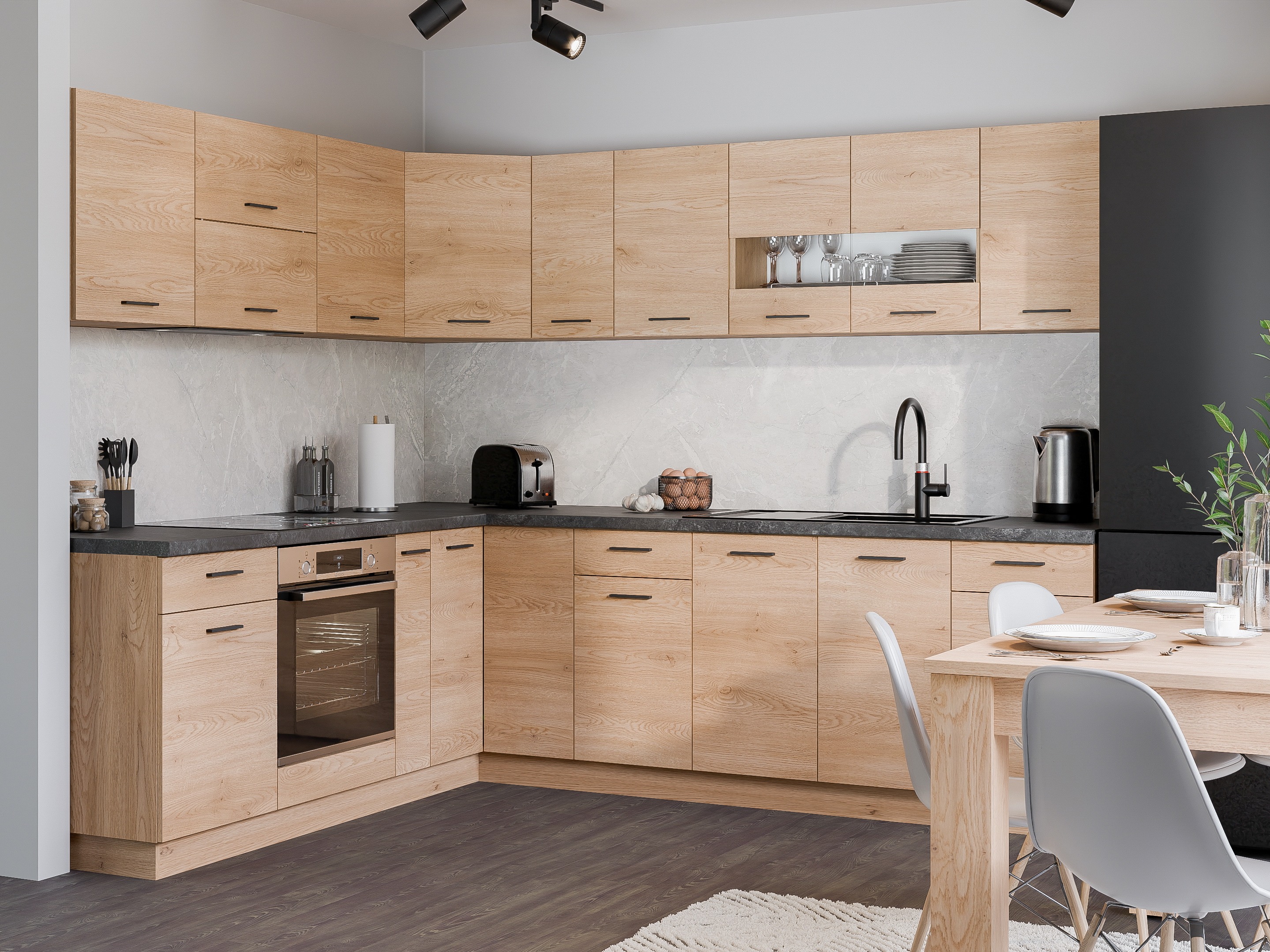 Модульный настенный угловой шкафчик Ati Torro 111