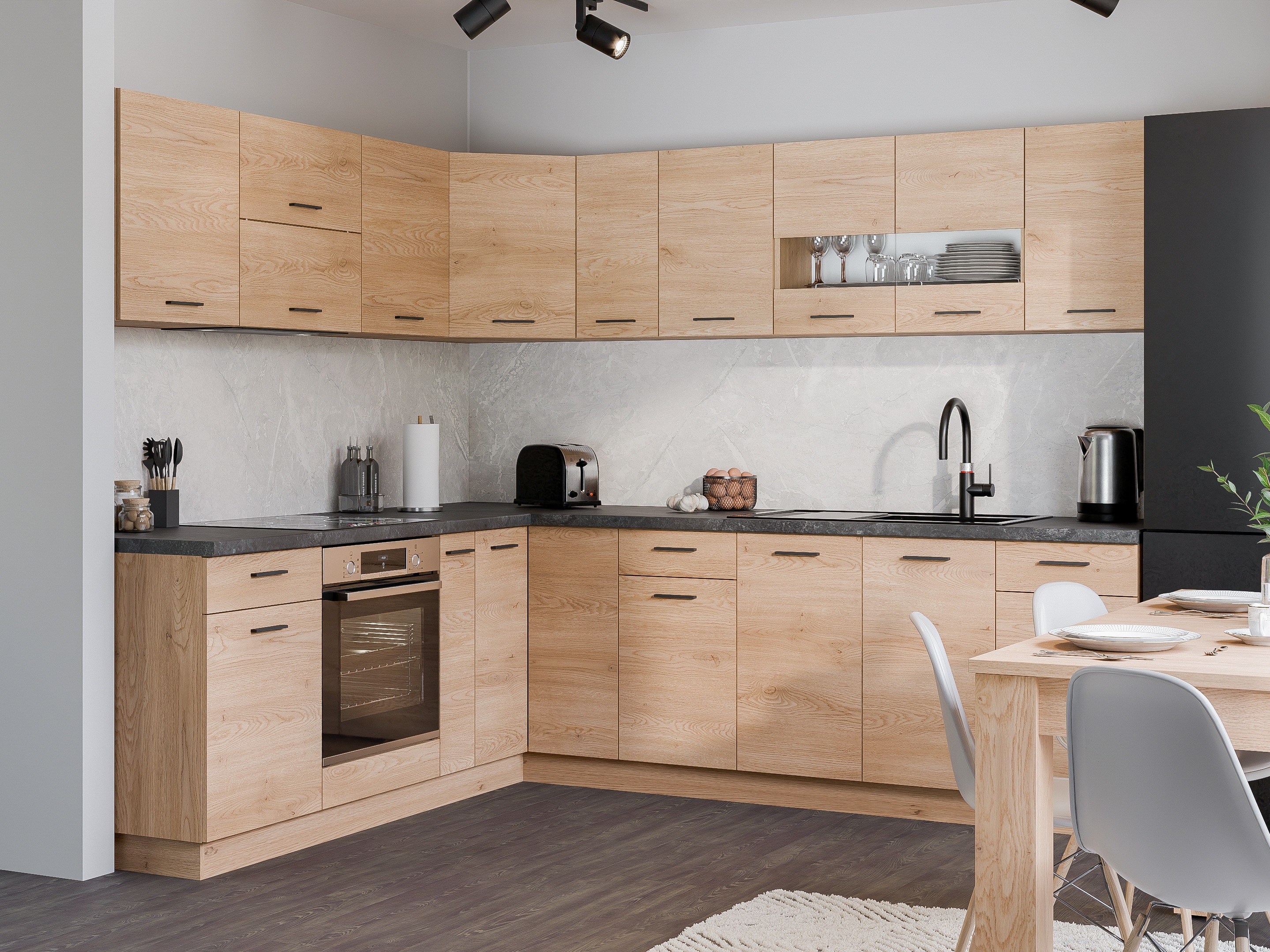 Moduļu skapis ar atvilktni un durvīm Ati Torro 116