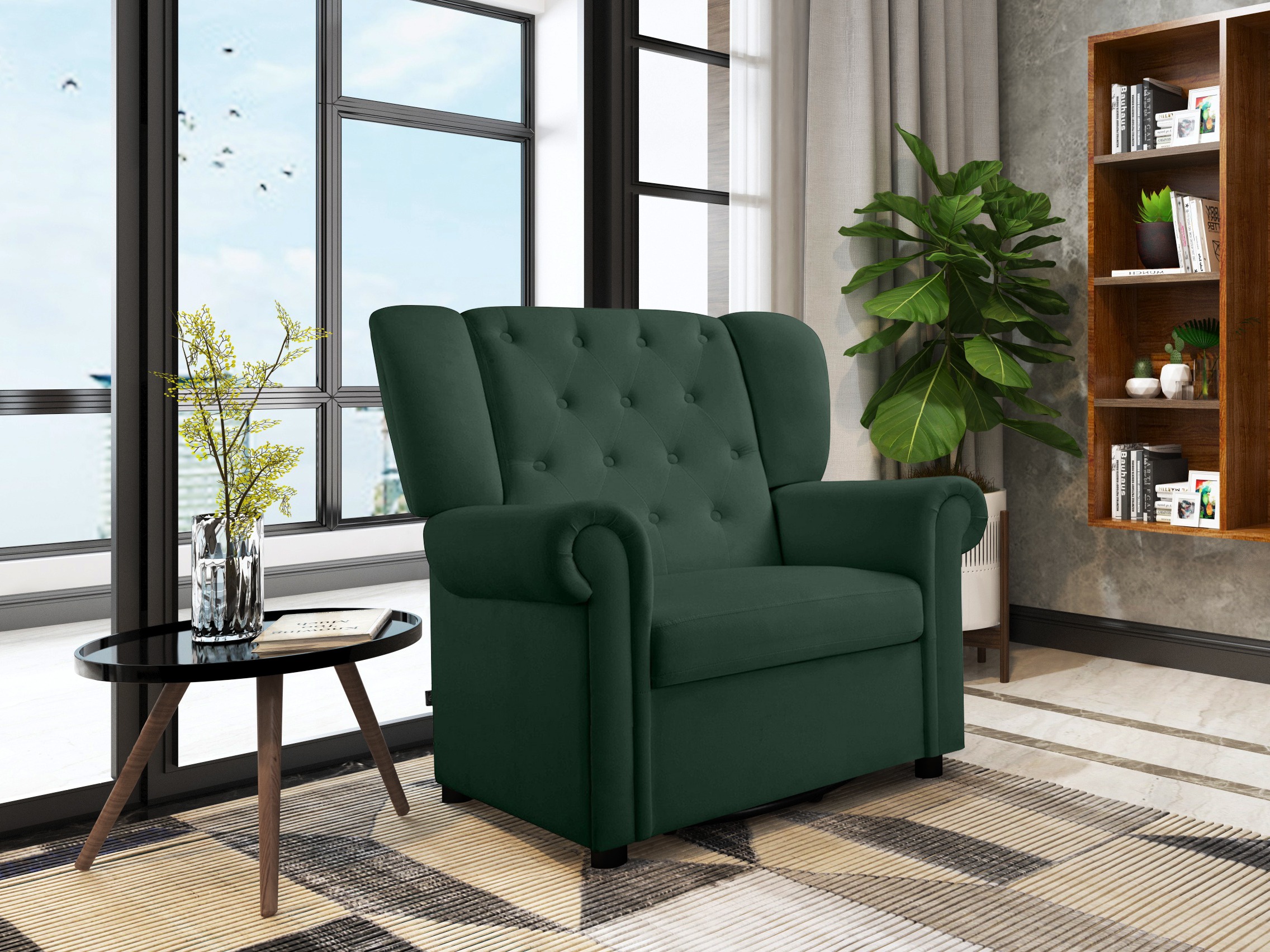 Krēsls Denton 1166 (Tumši zaļš)