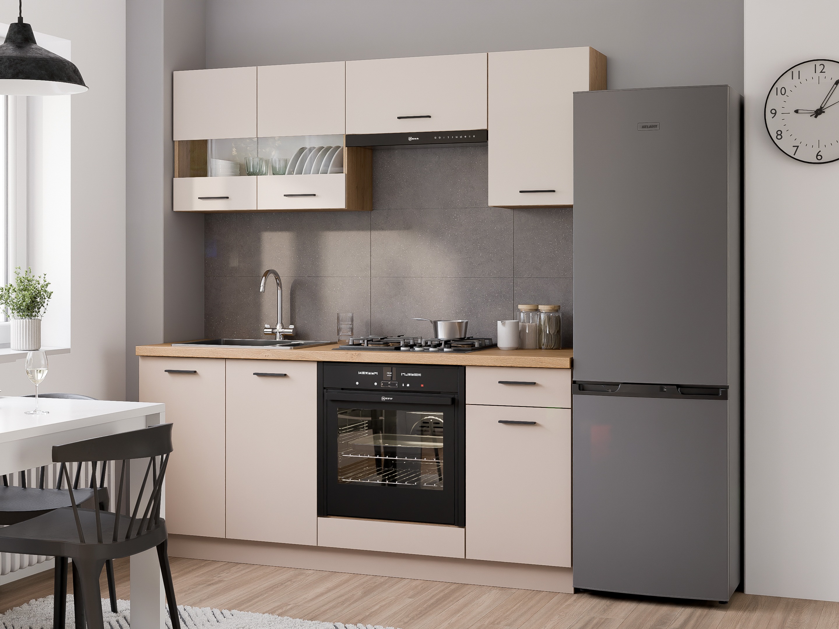 Moduļu skapis ar atvilktni un durvīm Ati Cashmere 116