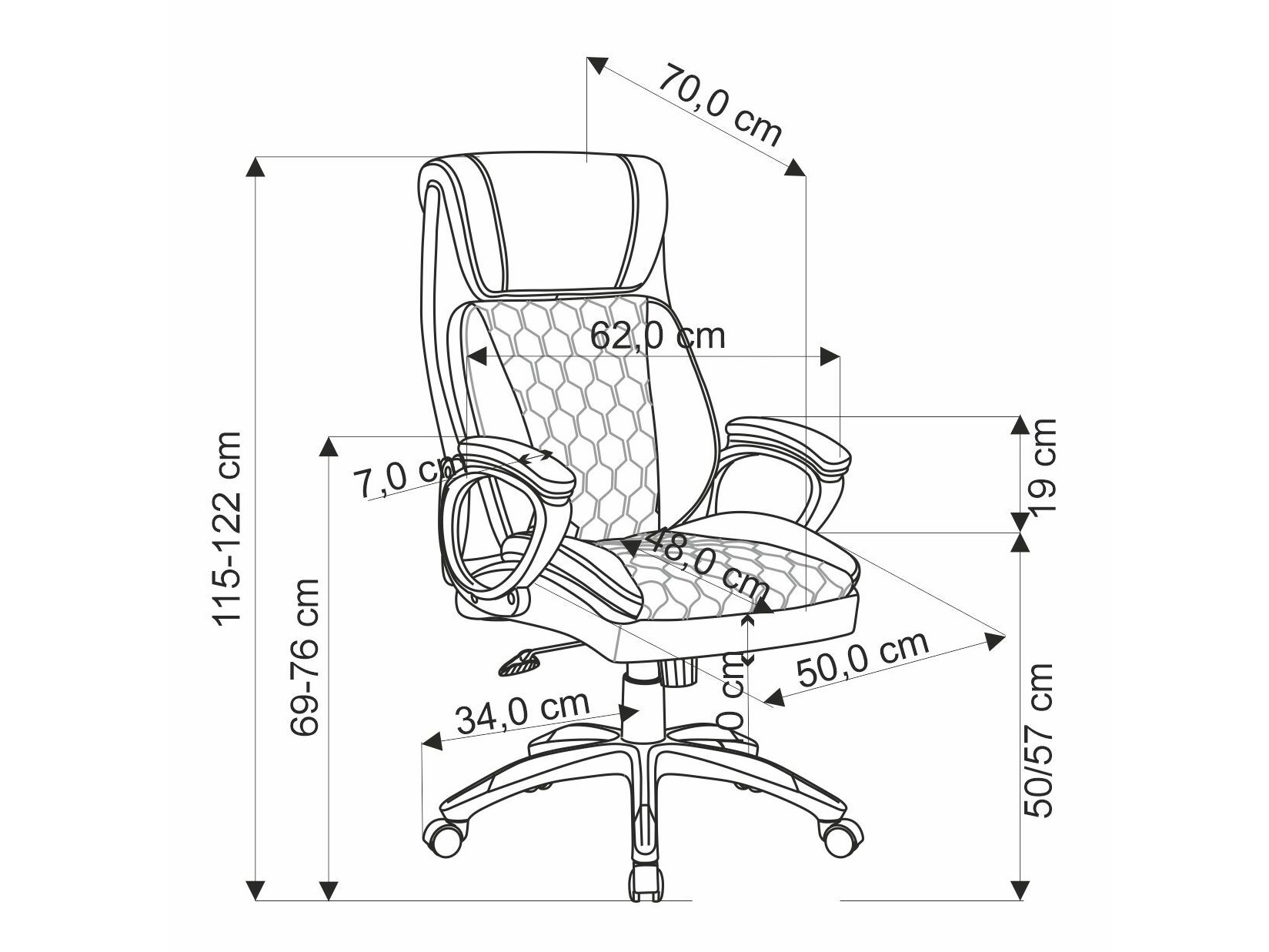 Biroja krēsls Houston 1608