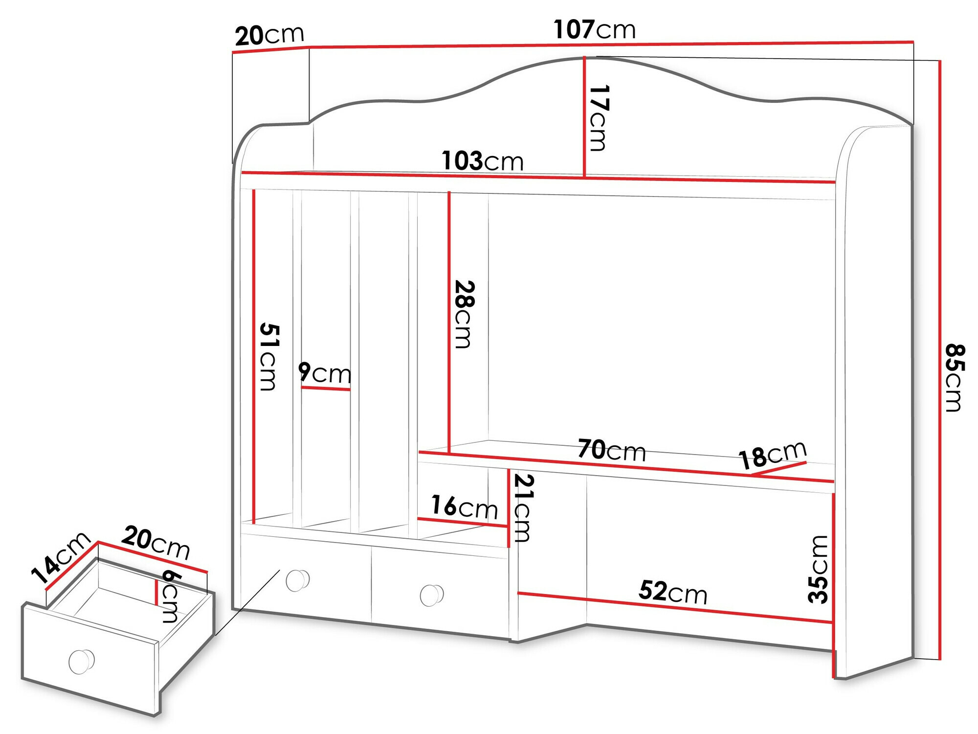 Plaukts Romelbo 136 (Bēšs + Ozols)