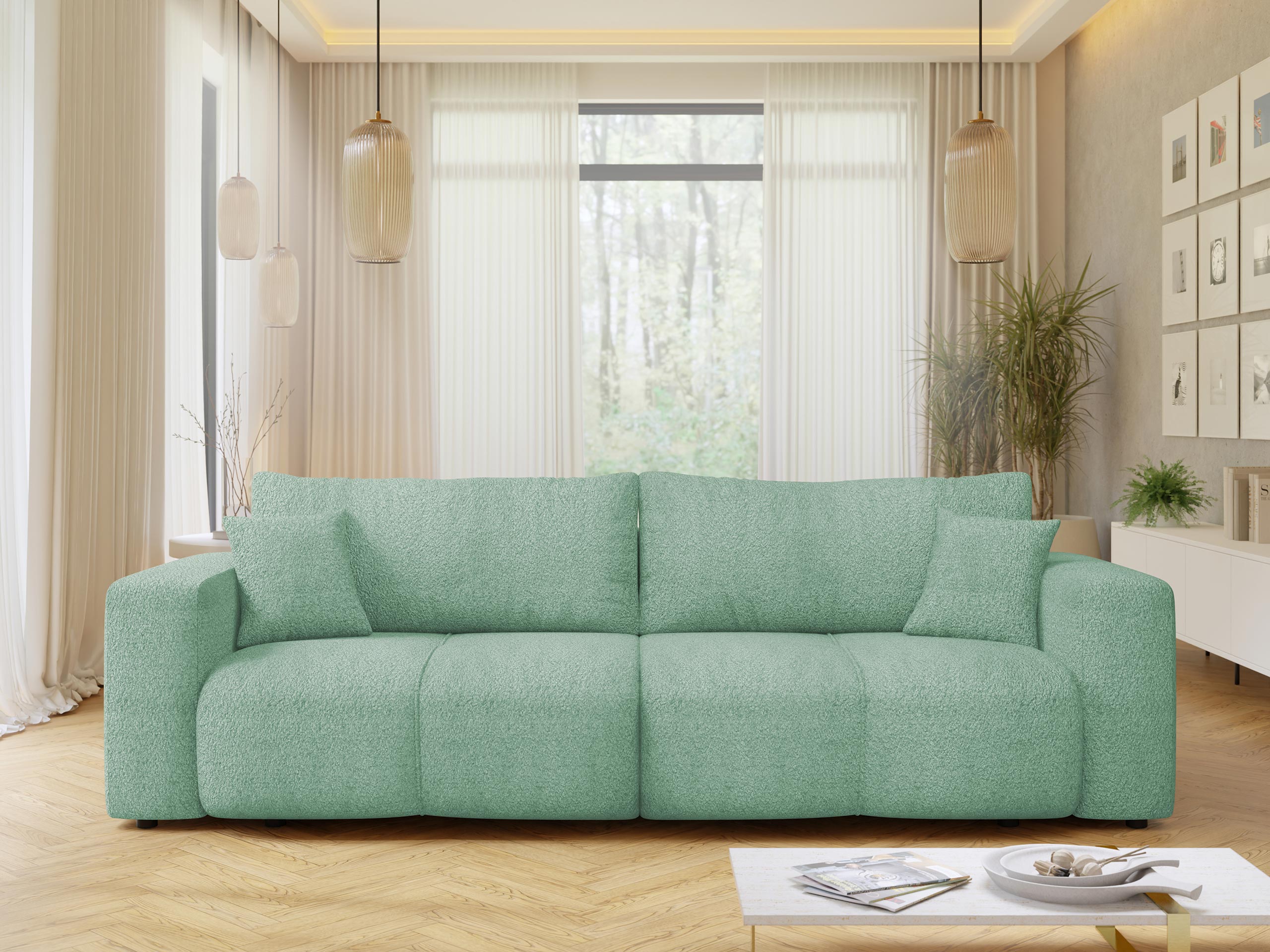 Dīvāns gulta Comfivo Laurus (Coral 55)