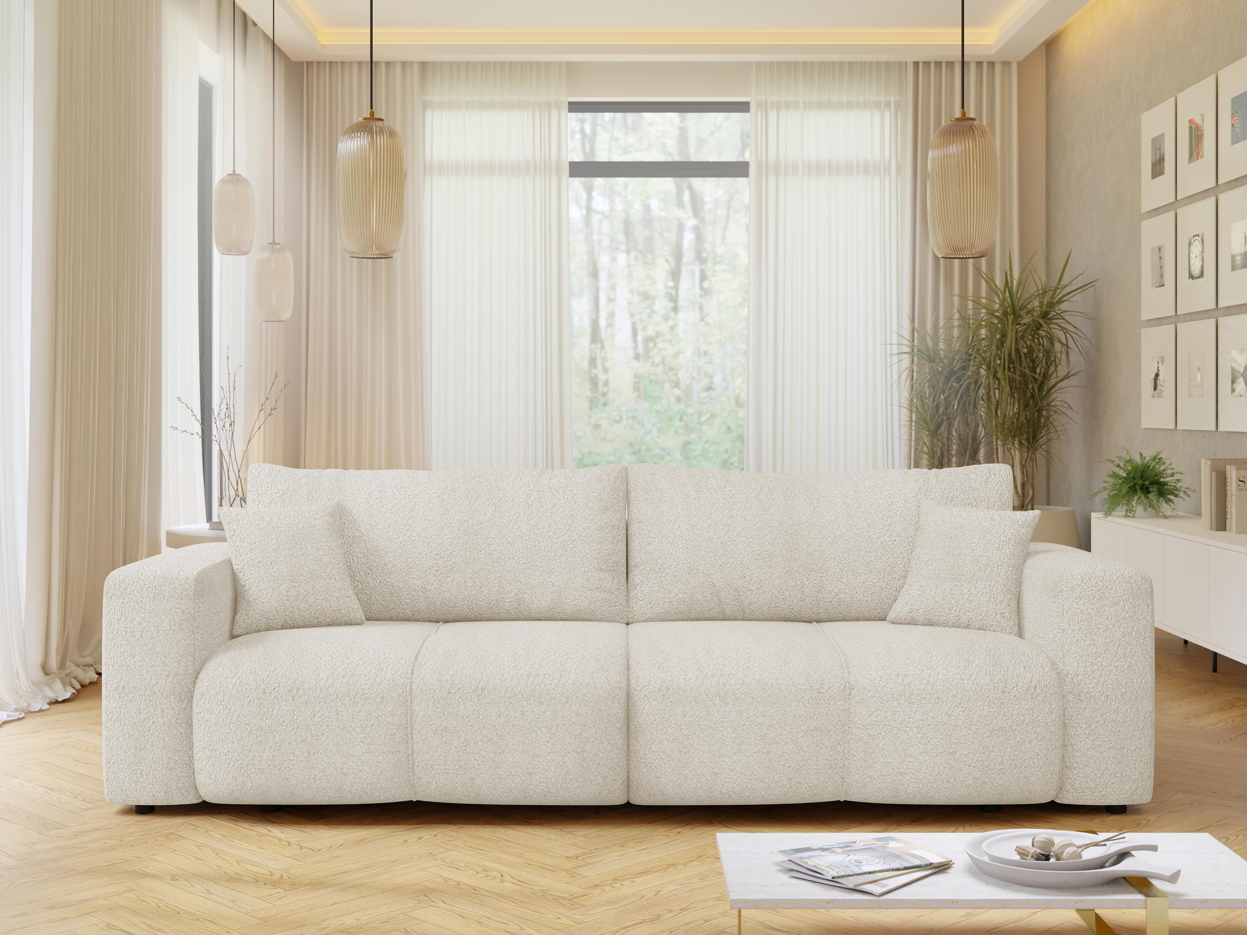 Dīvāns gulta Comfivo Laurus (Coral 65)