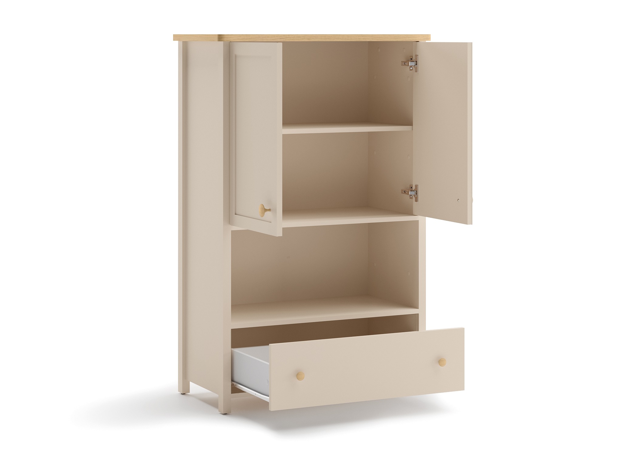 Kомод Romelbo 144 (Бежевый + Дуб)