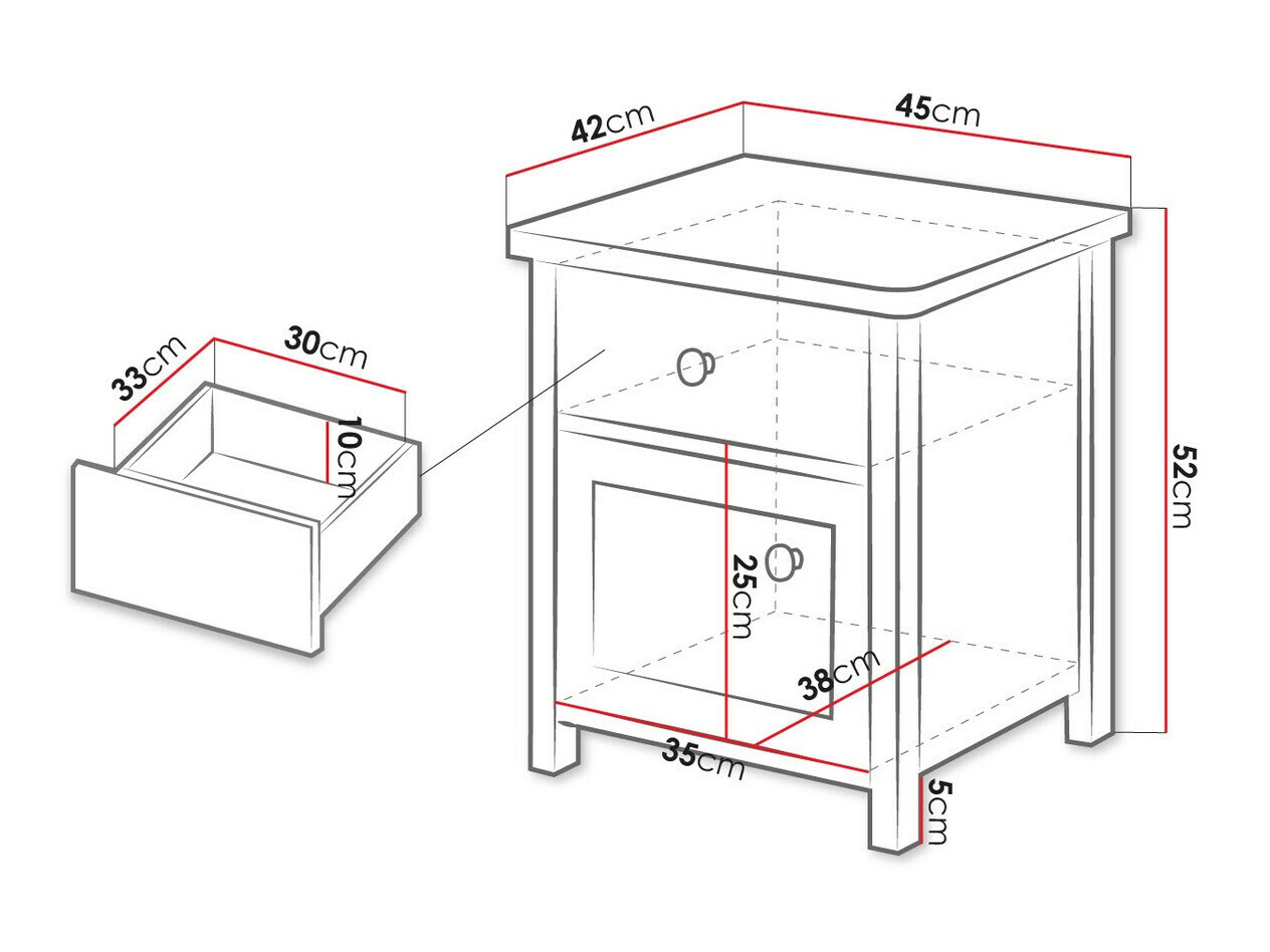 Naktsgaldiņš Romelbo 138 (Bēšs + Ozols)