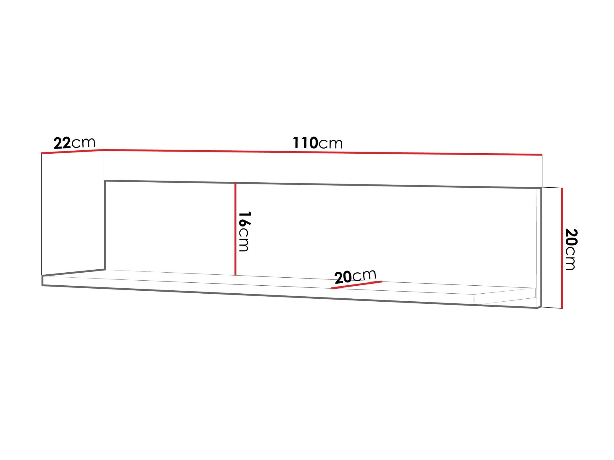 Piekarams plaukts Romelbo 141 (Balts + Ozols)
