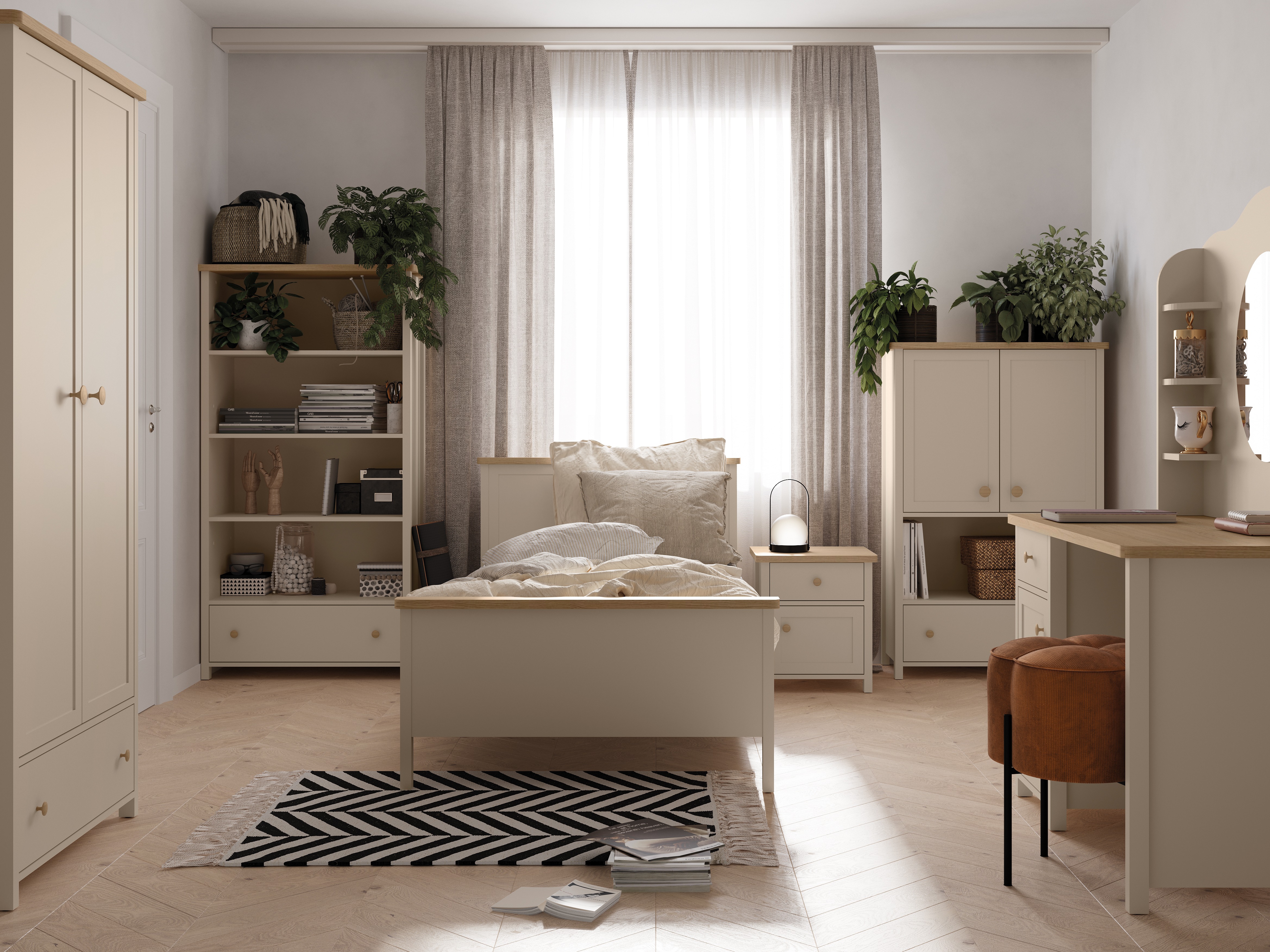 Plaukts Romelbo 142 (Bēšs + Ozols)