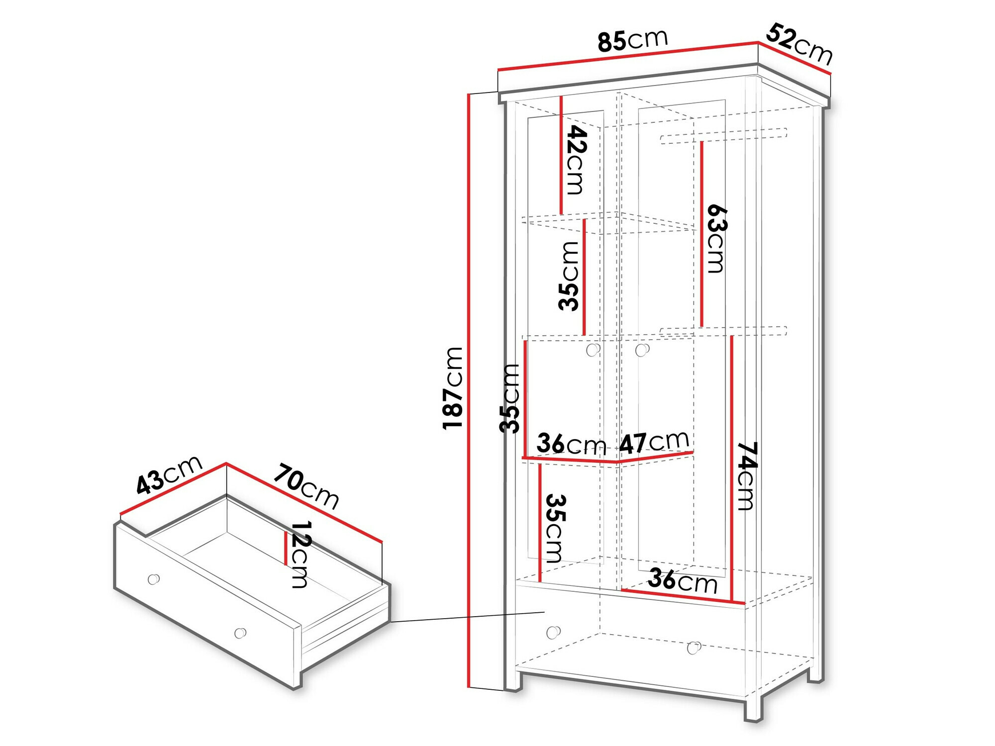 Skapis Romelbo 145 (Bēšs + Ozols)