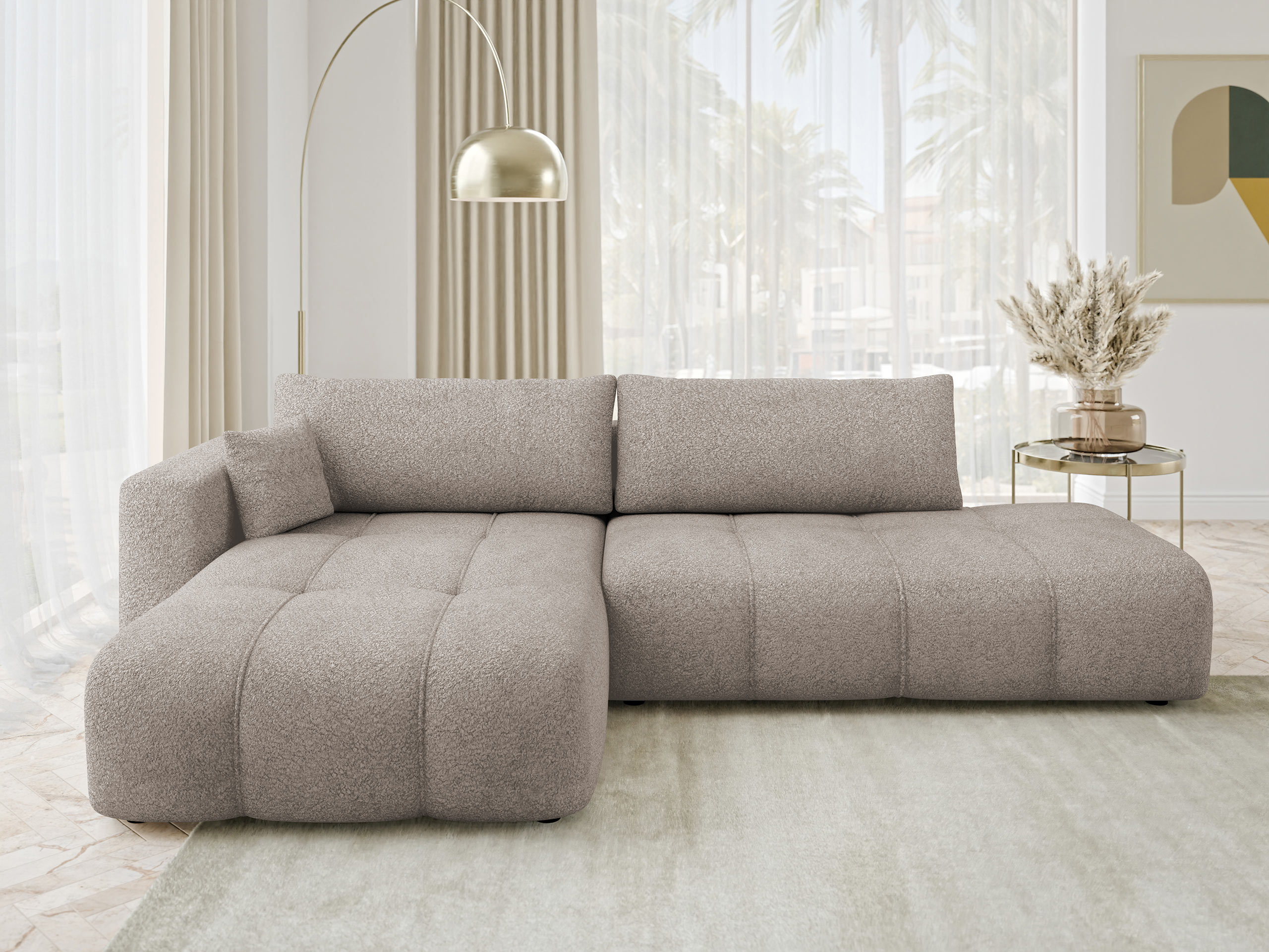 Stūra dīvāns Comfivo Laurus III (Coral 50)
