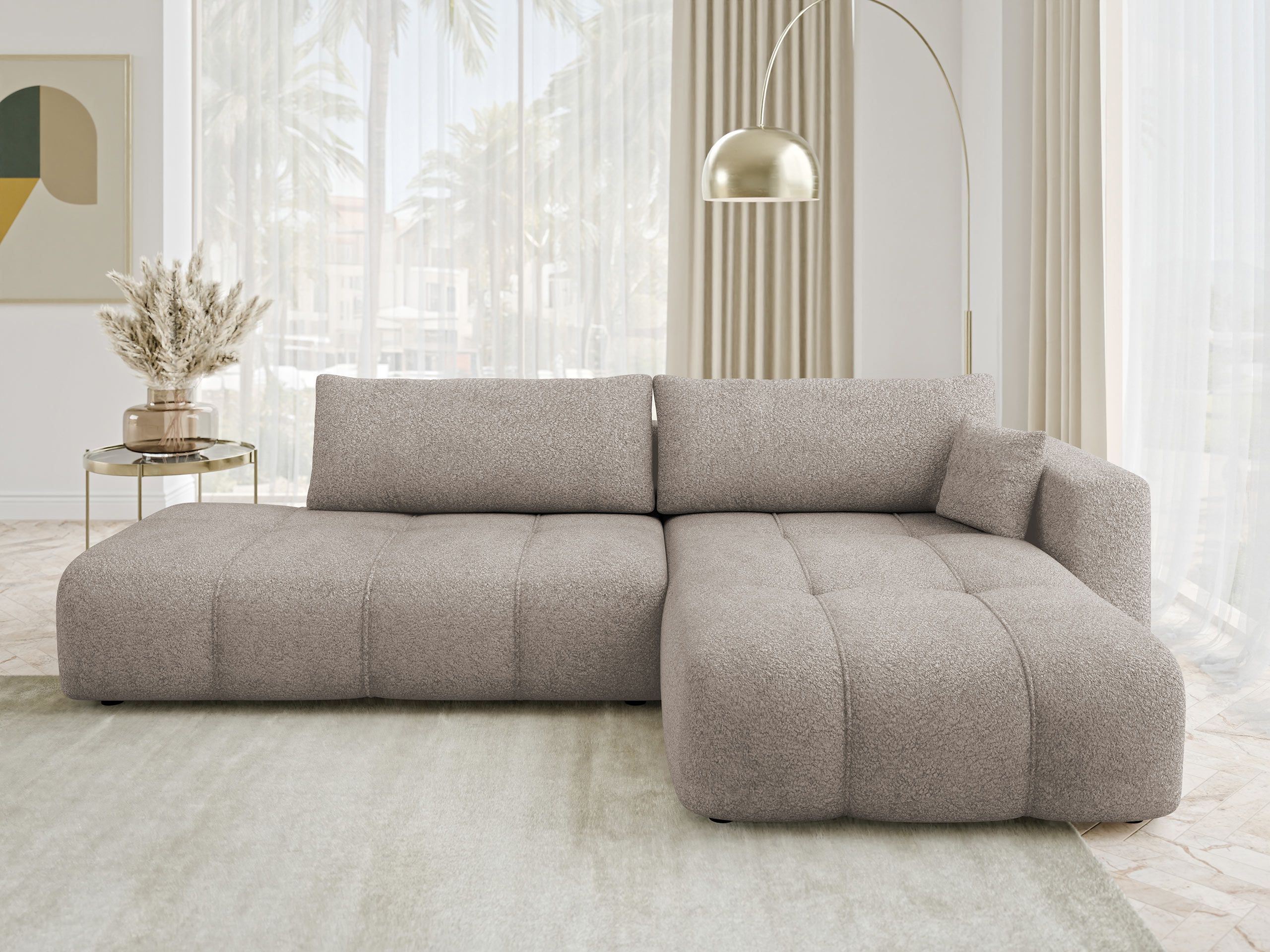 Stūra dīvāns Comfivo Laurus III (Coral 50)