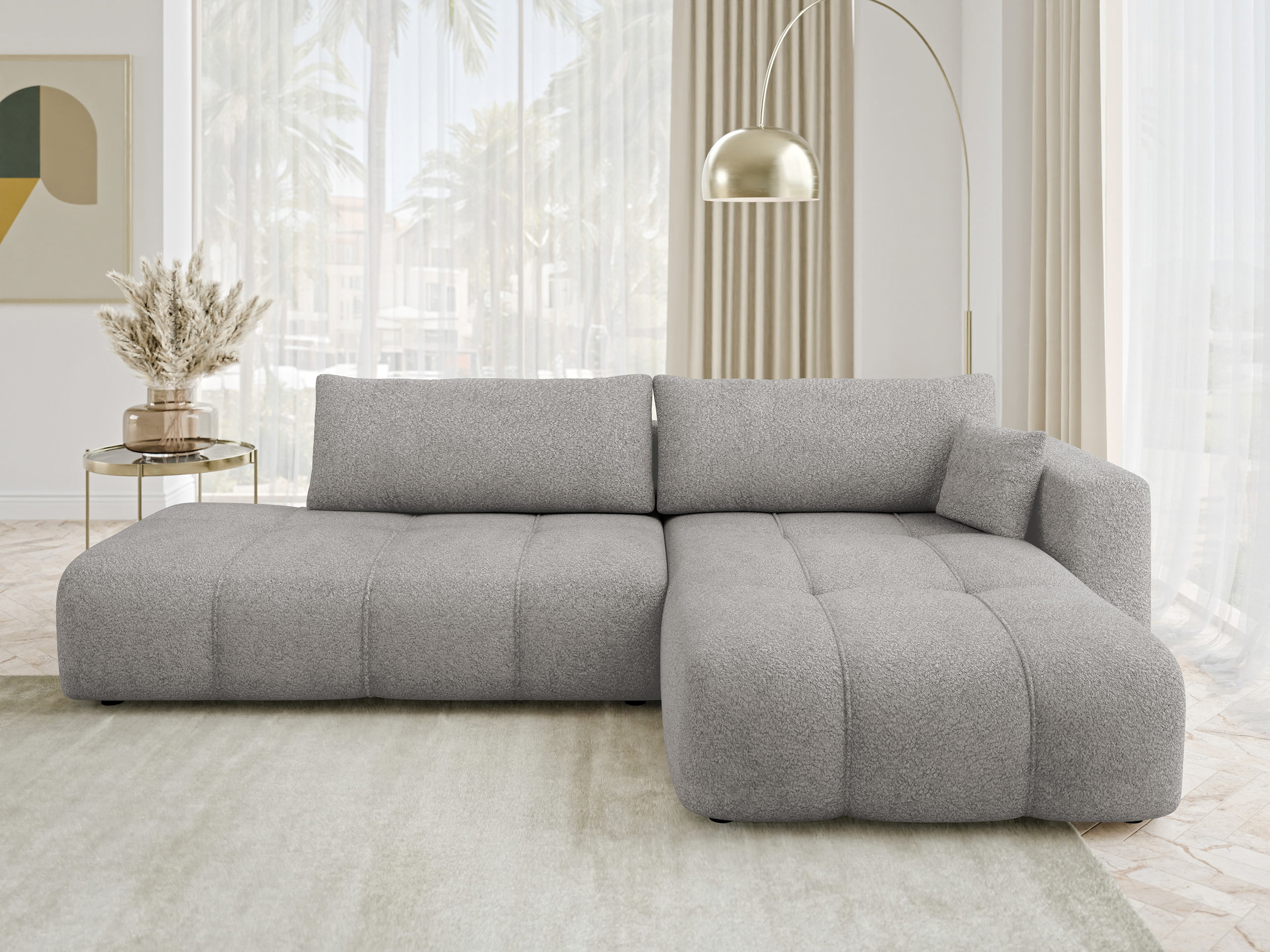 Stūra dīvāns Comfivo Laurus III (Coral 75)