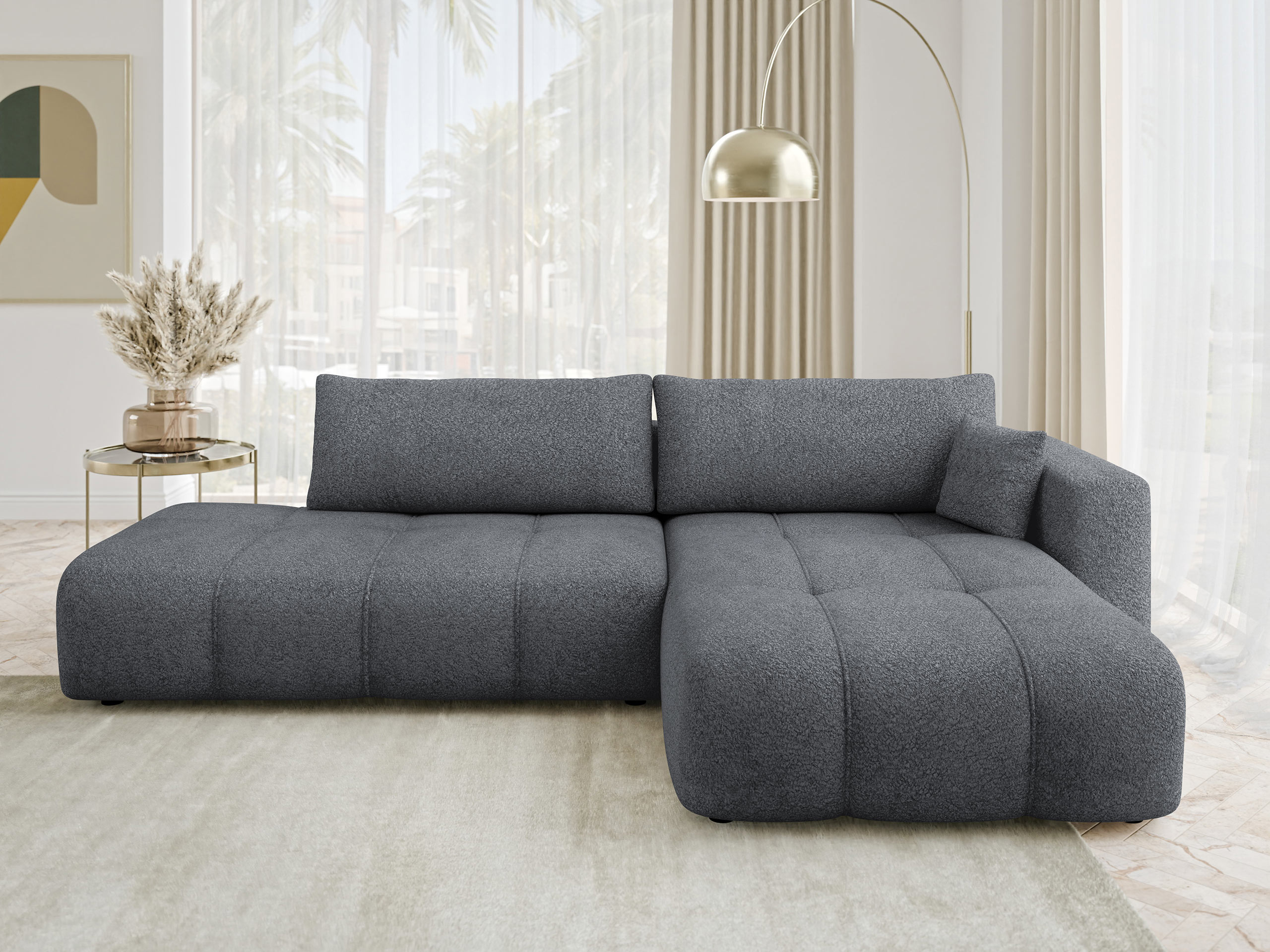 Stūra dīvāns Comfivo Laurus III (Coral 80)