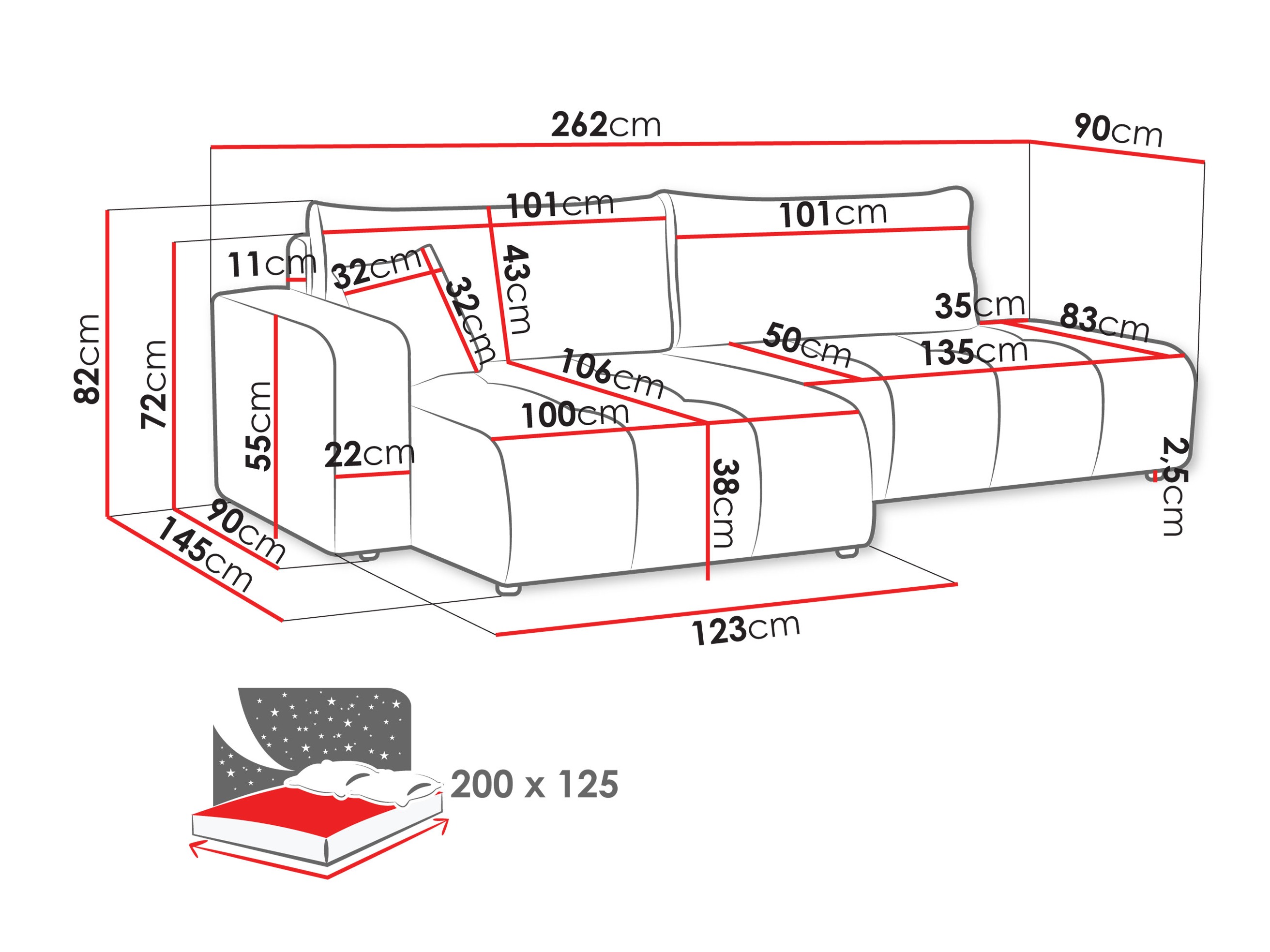 Угловой диван Comfivo 471 (Coral 65)