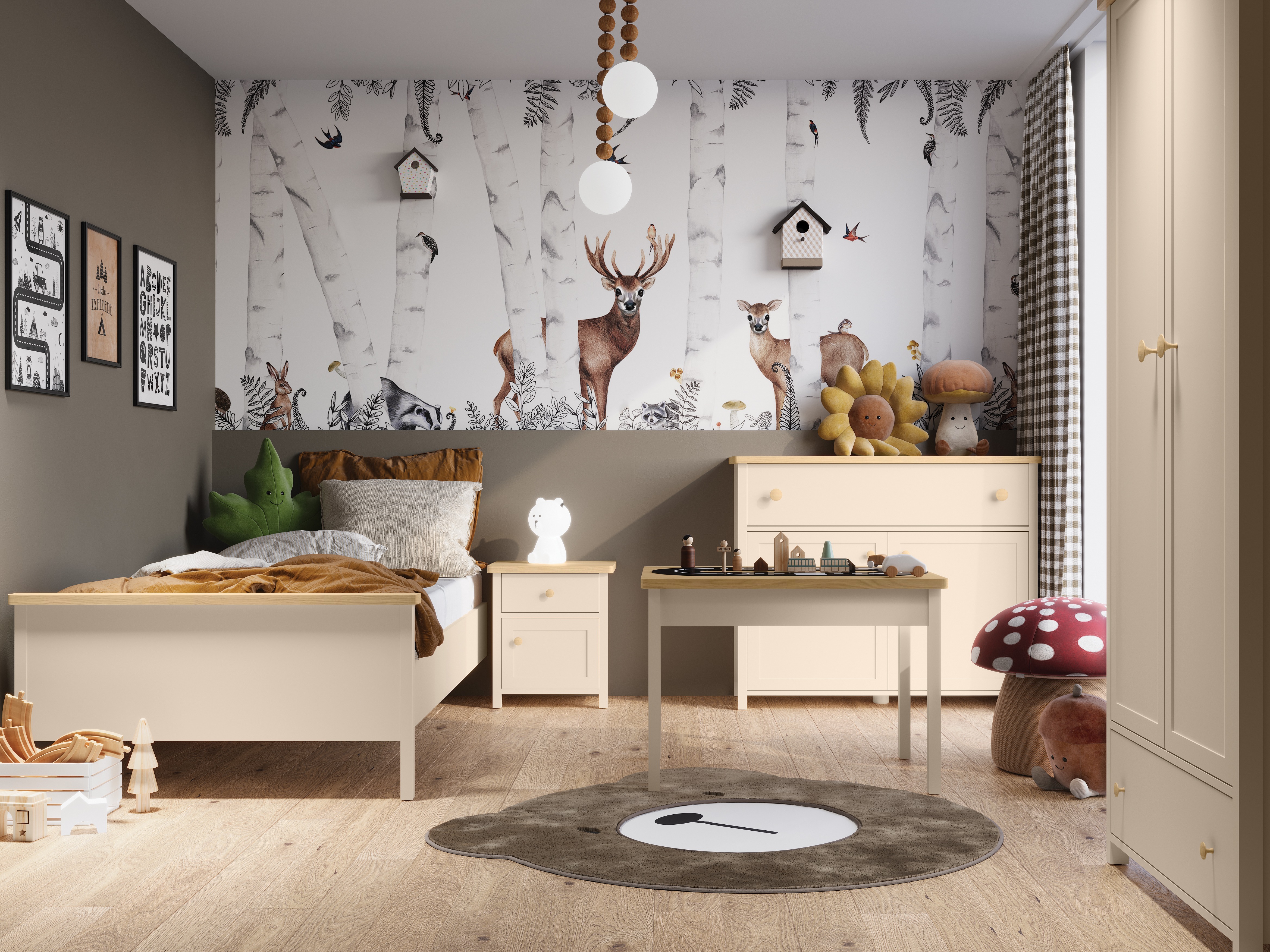 Kомод Romelbo 150 (Бежевый + Дуб)