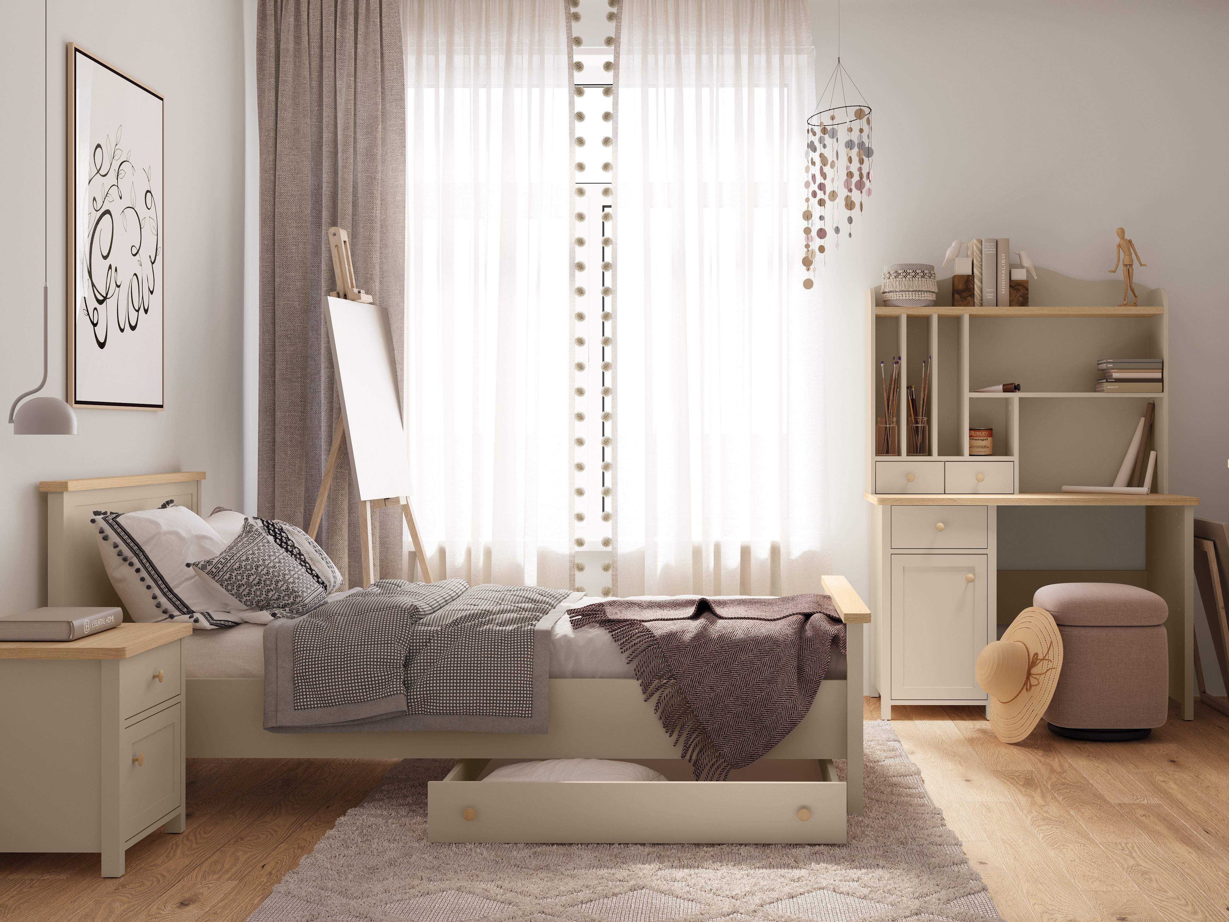 Выдвижной ящик Romelbo 147 (Бежевый)