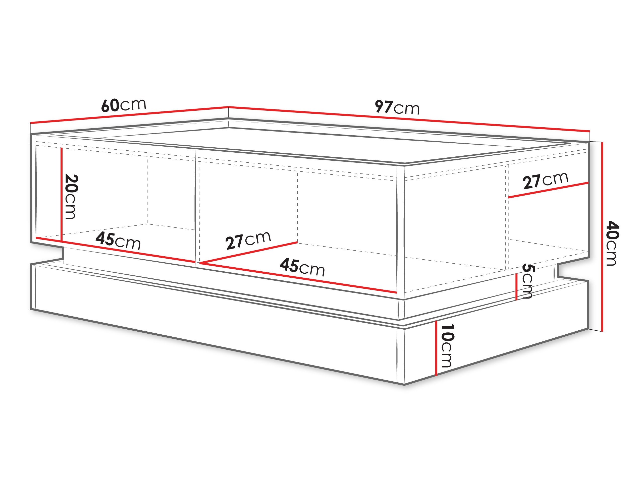 Журнальный столик Comfivo Dalvenu 103 (Светло-коричневый + Дуб)