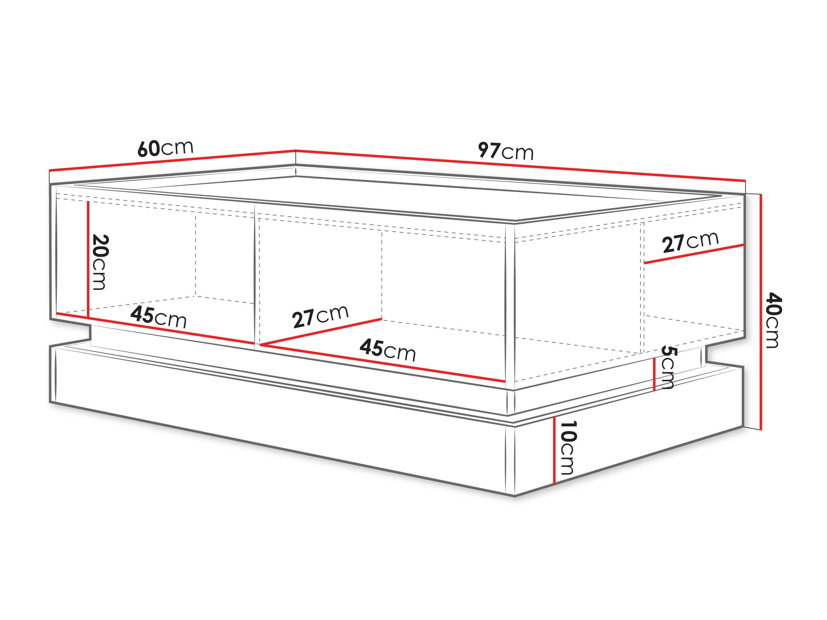 Žurnālu galdiņš Comfivo Tilia (Melns + Ozols)