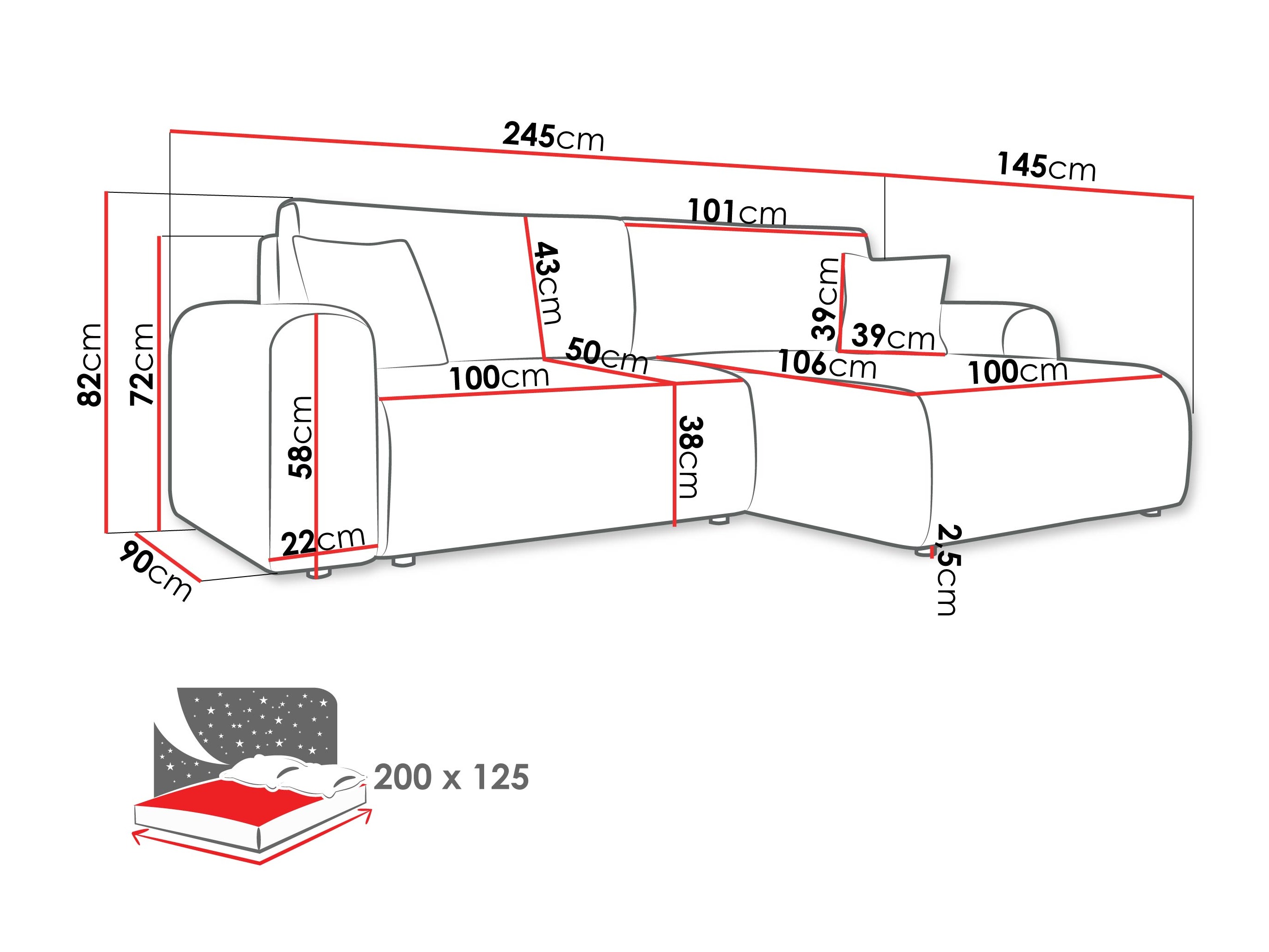 Stūra dīvāns Shelton 109 (Poso 05)