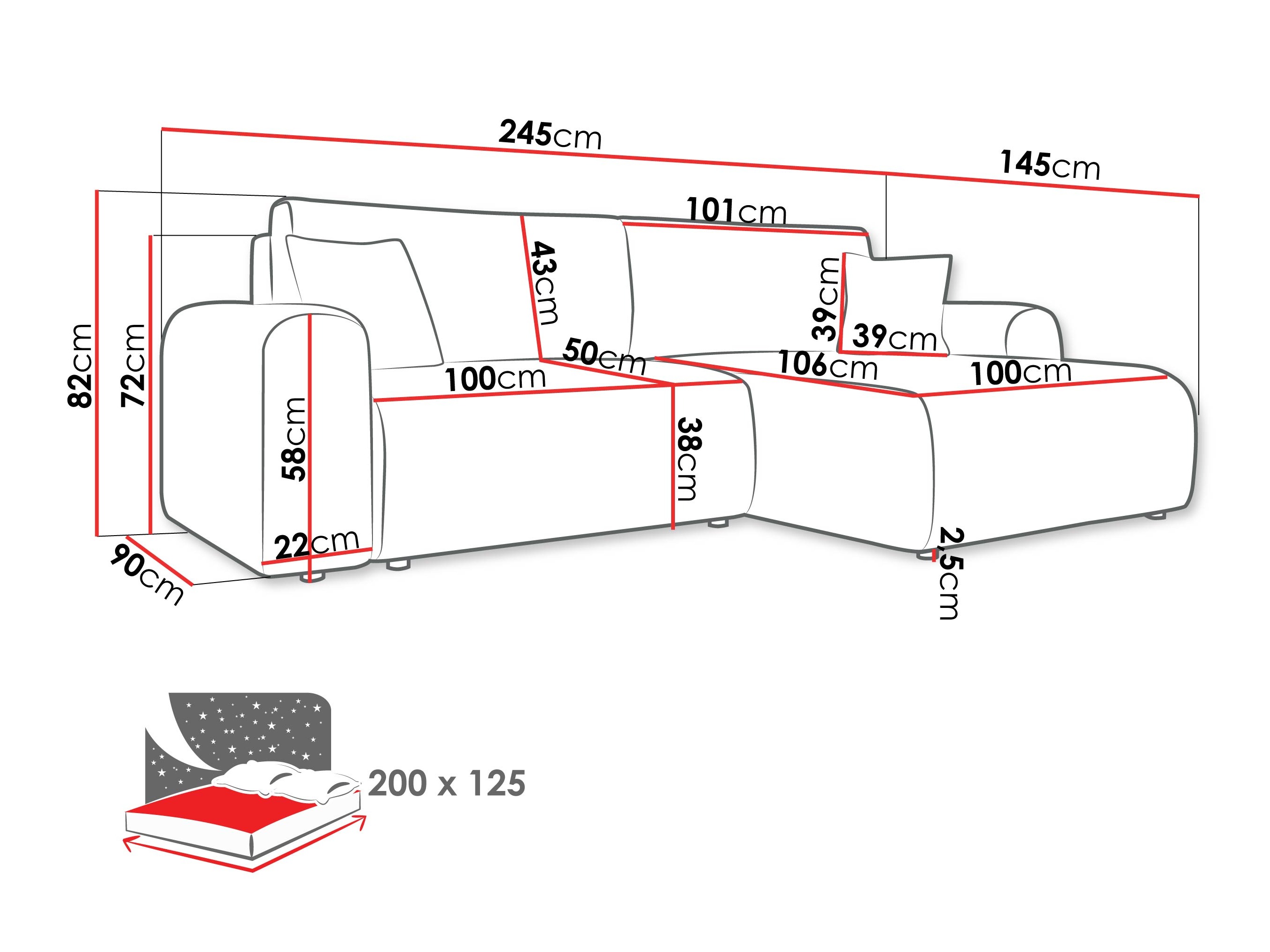 Угловой диван Shelton 109 (Taro 11)