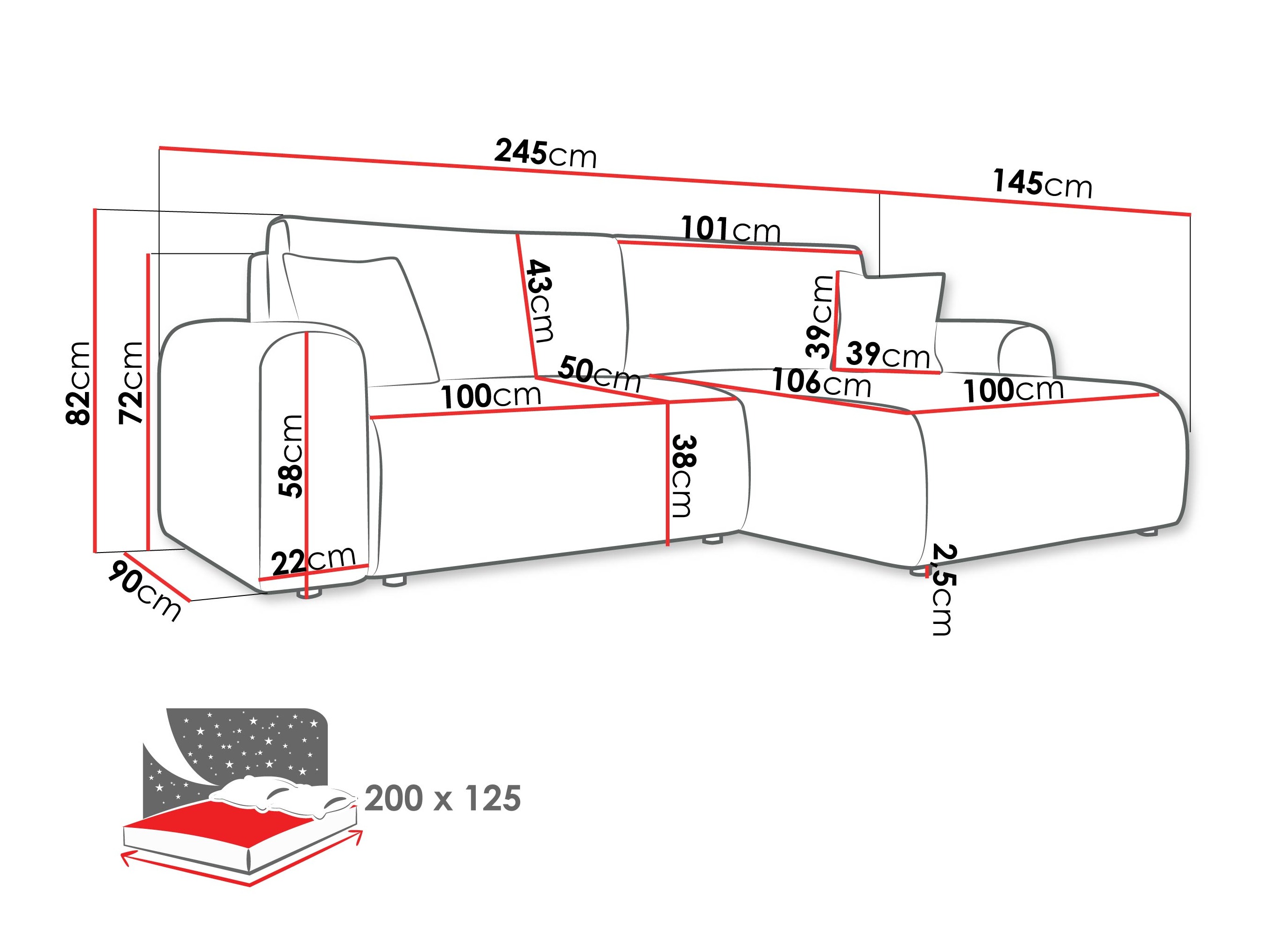 Угловой диван Shelton 109 (Taro 57)