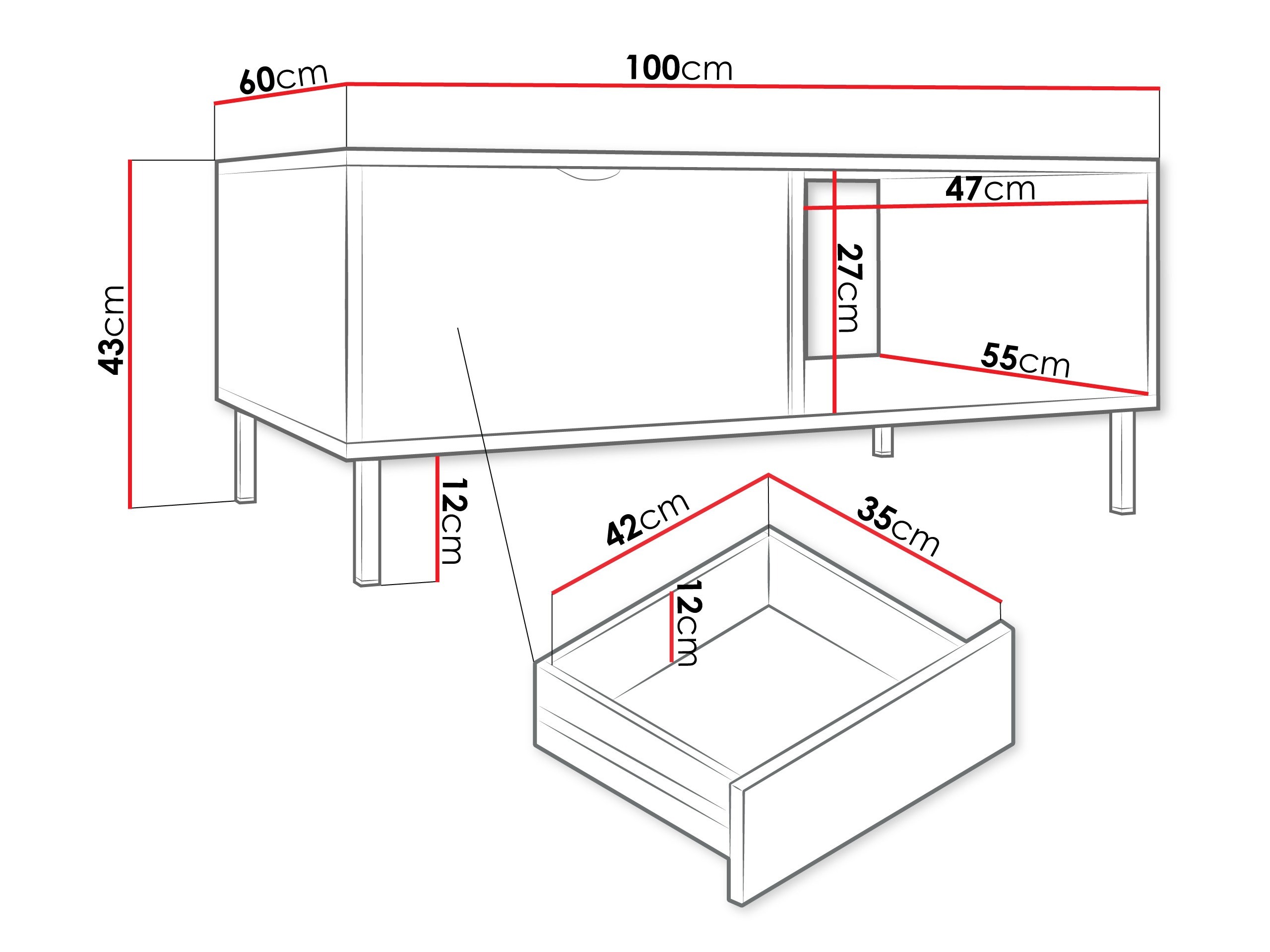 Žurnālu galdiņš Comfivo Elblare