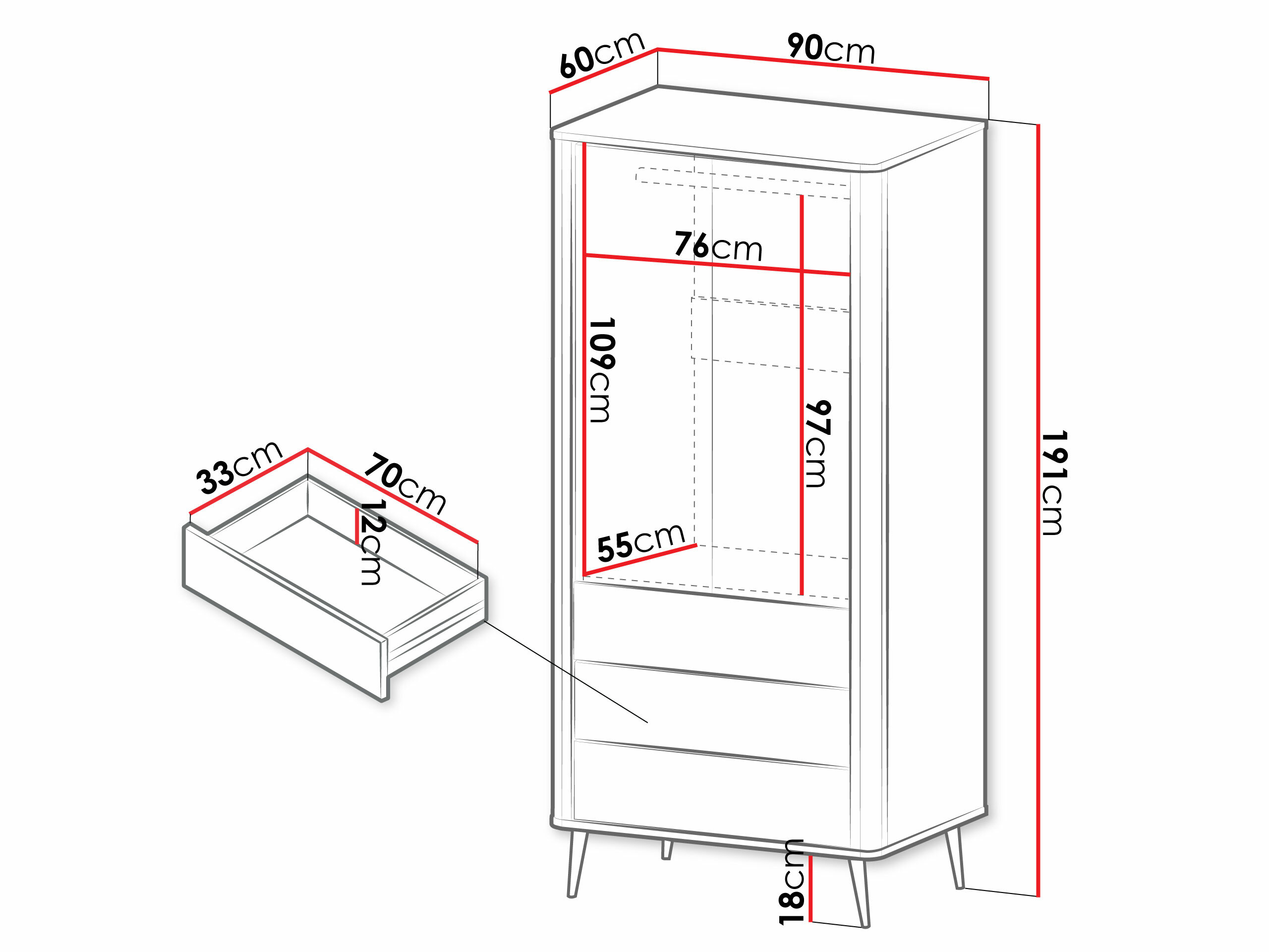 Skapis Lufela 100 (Kašmirs + Riekstkoks)