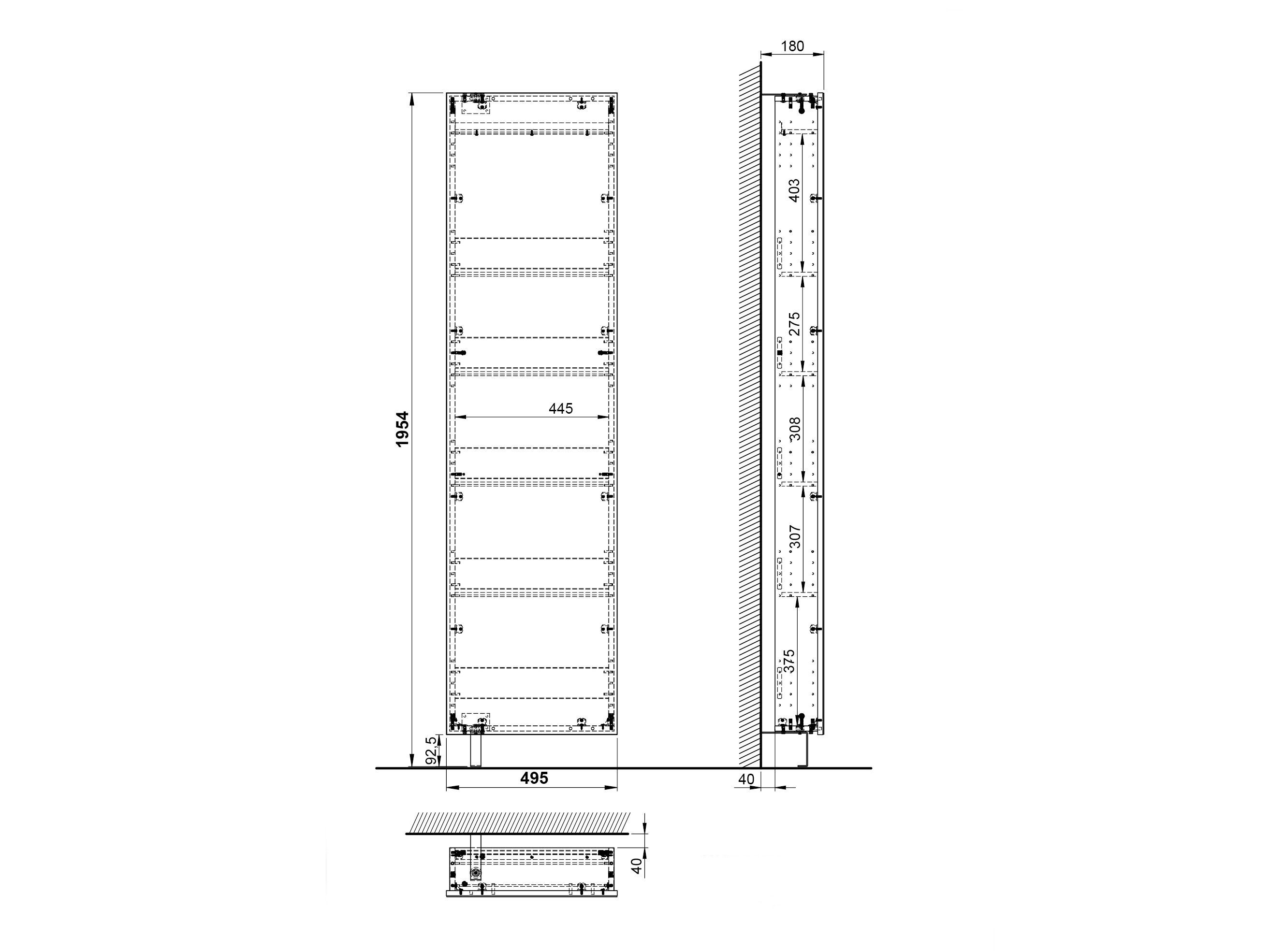 Apavu plaukts Sacramento 119 (Balts)
