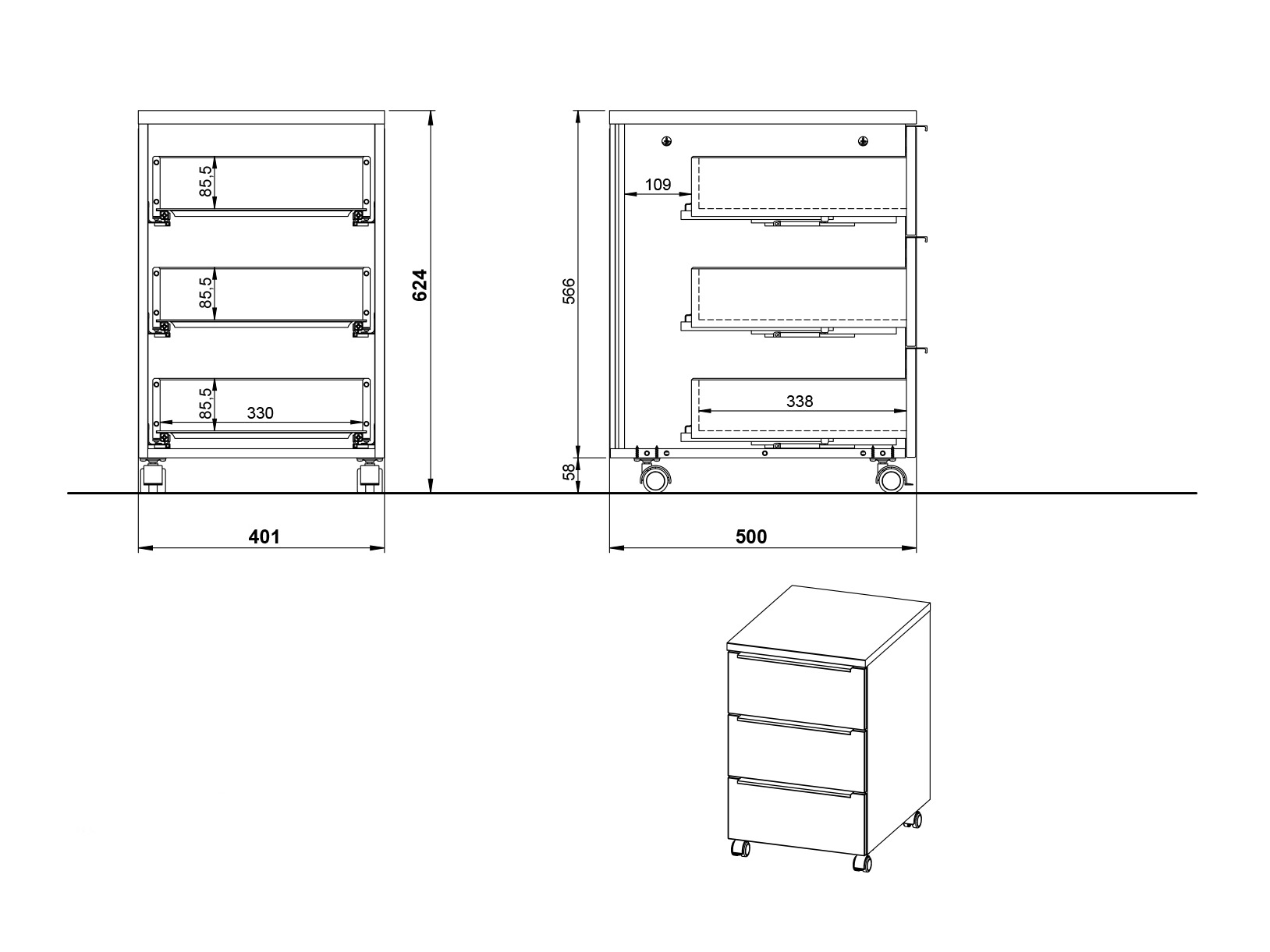 Atvilktņu bloks Elbcali 105