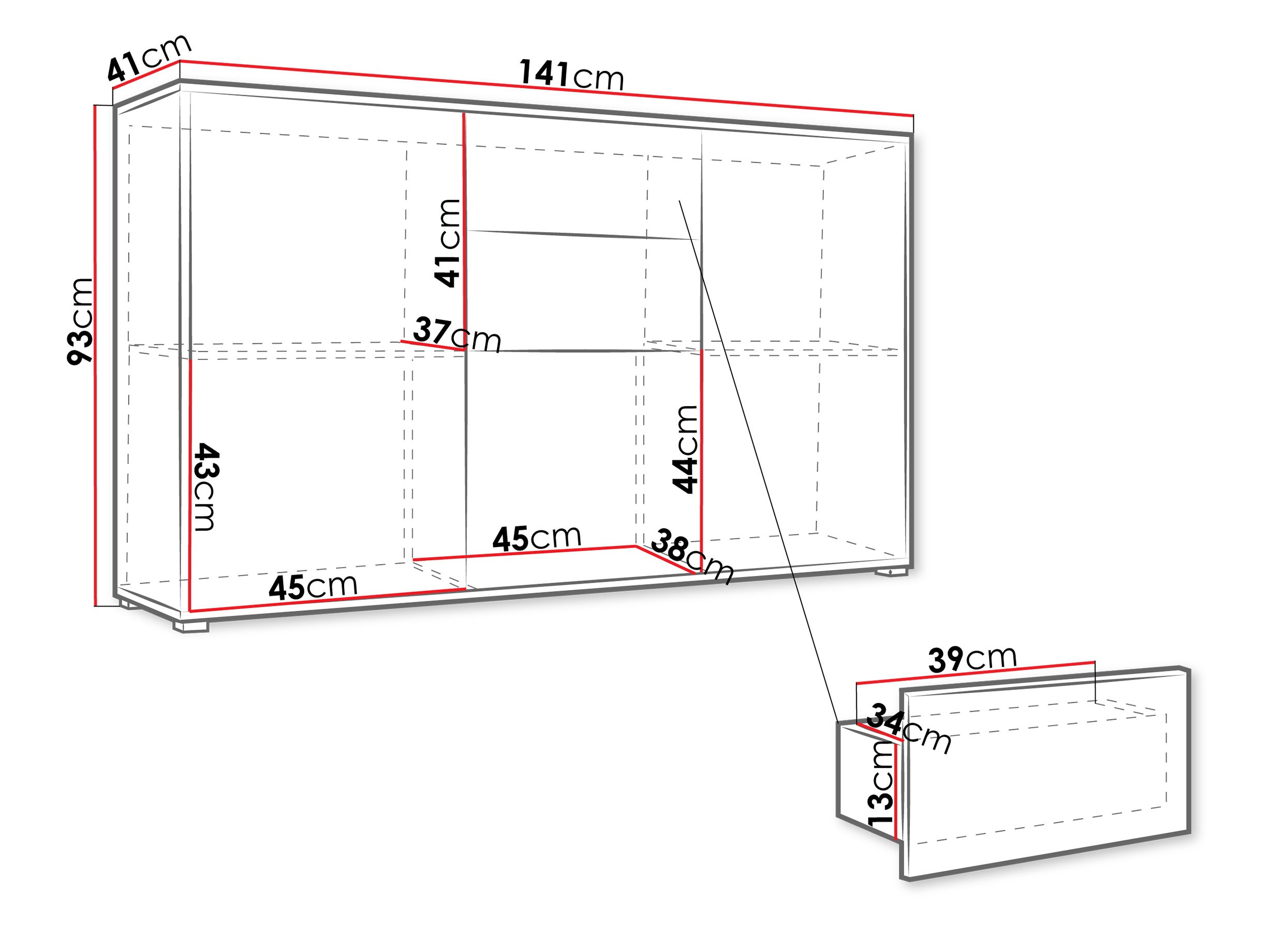 Kомод Comfivo Fersoe 100 (Дуб)
