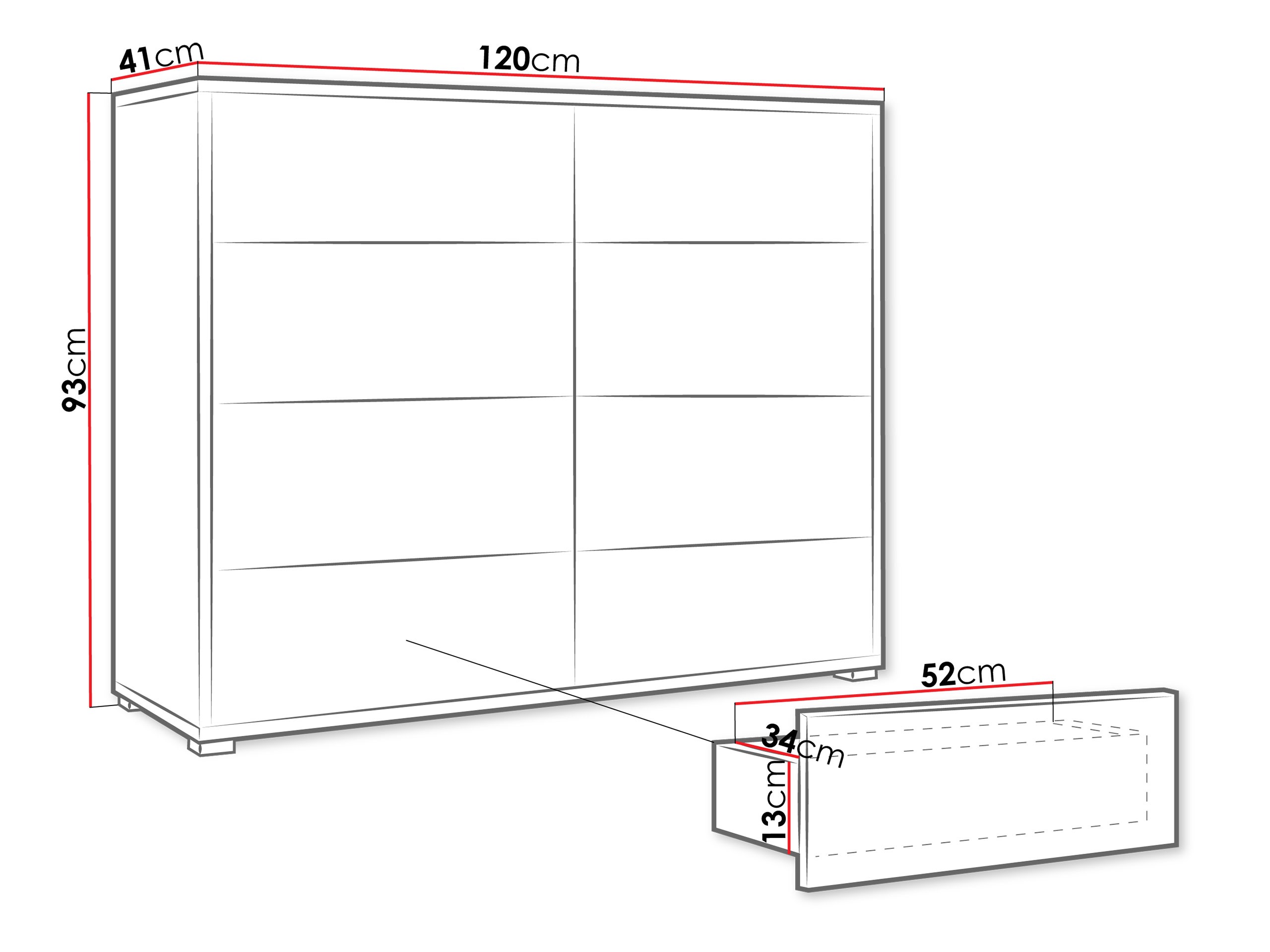 Kомод Comfivo Fersoe 104 (Дуб)