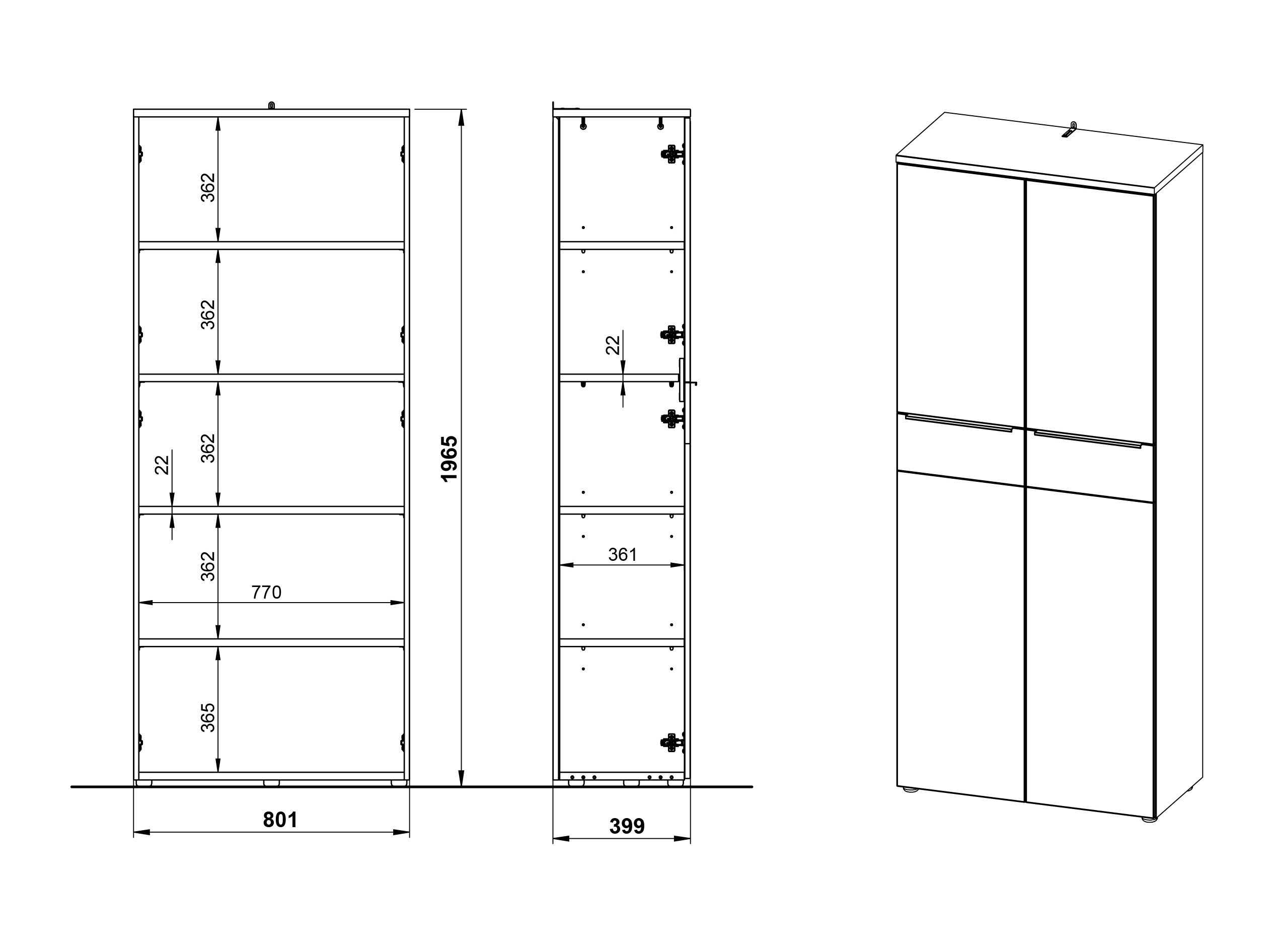Комплект для домашнего офиса Elbcali 107